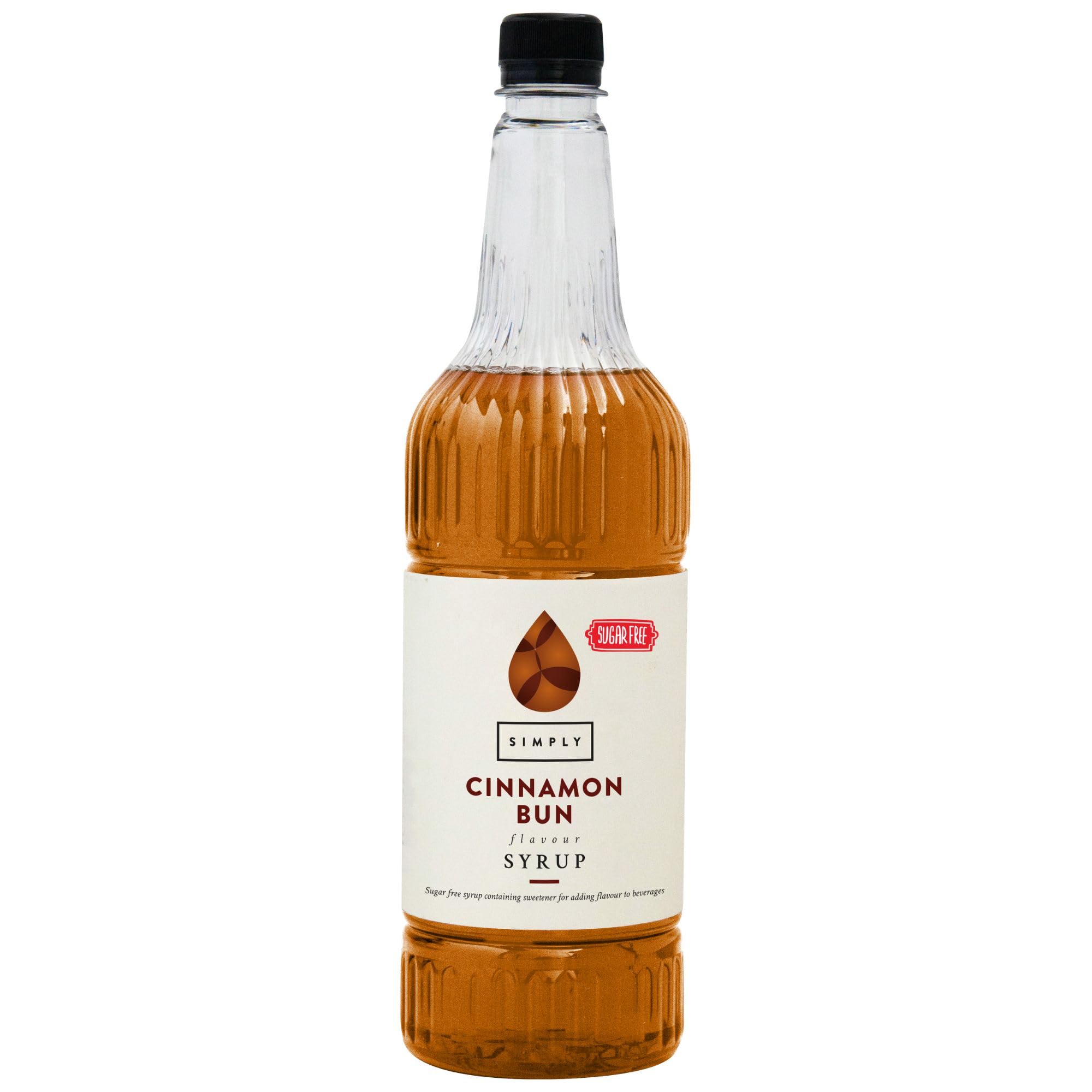 Simply Sugar Free Cinnamon Bun Syrup - Vegan, Nut Free, Halal Certified | 1L Liquid 1