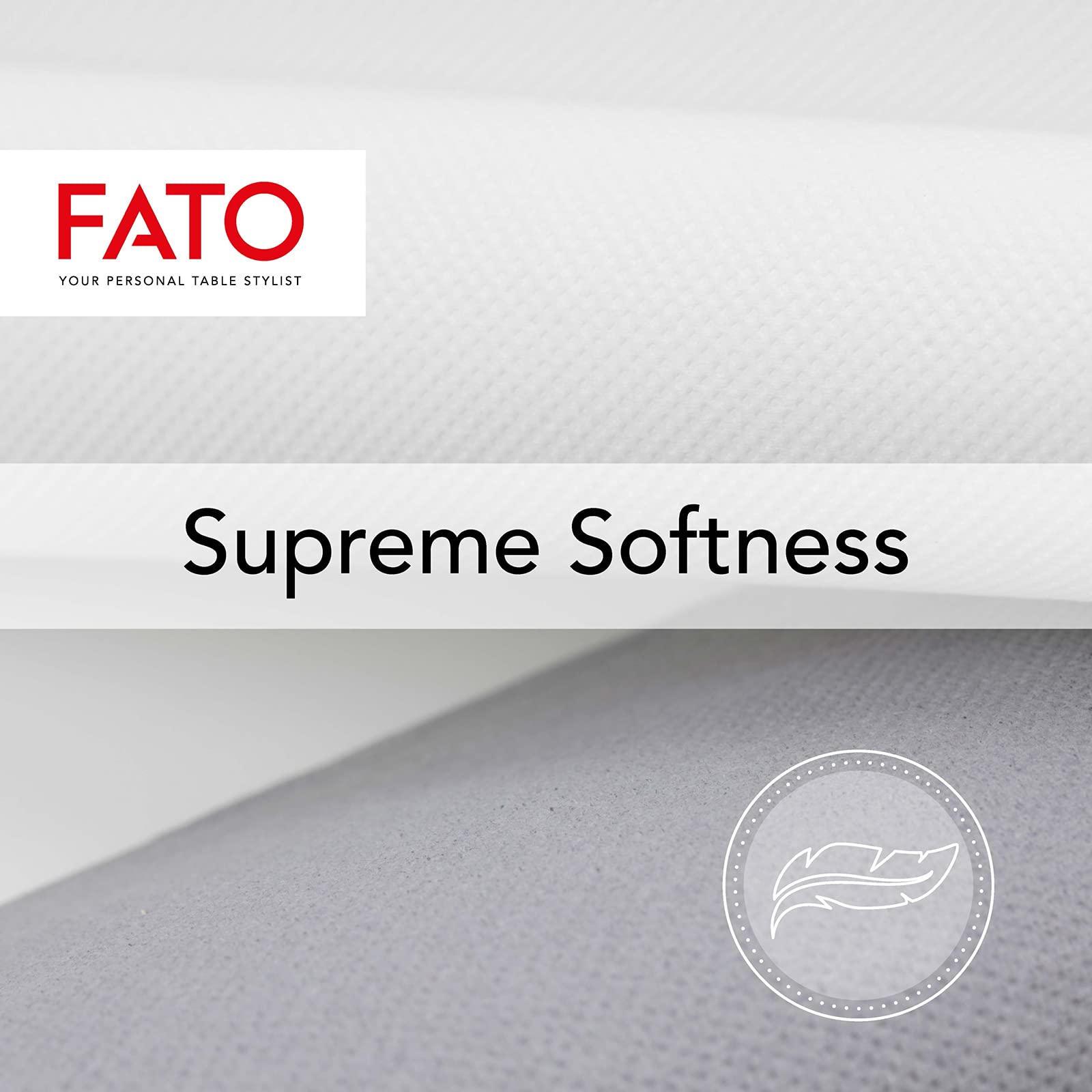 Fato Forest Green 38x38 cm 2-Ply Disposable Paper Napkins, Pack of 40, FSC Certified 3