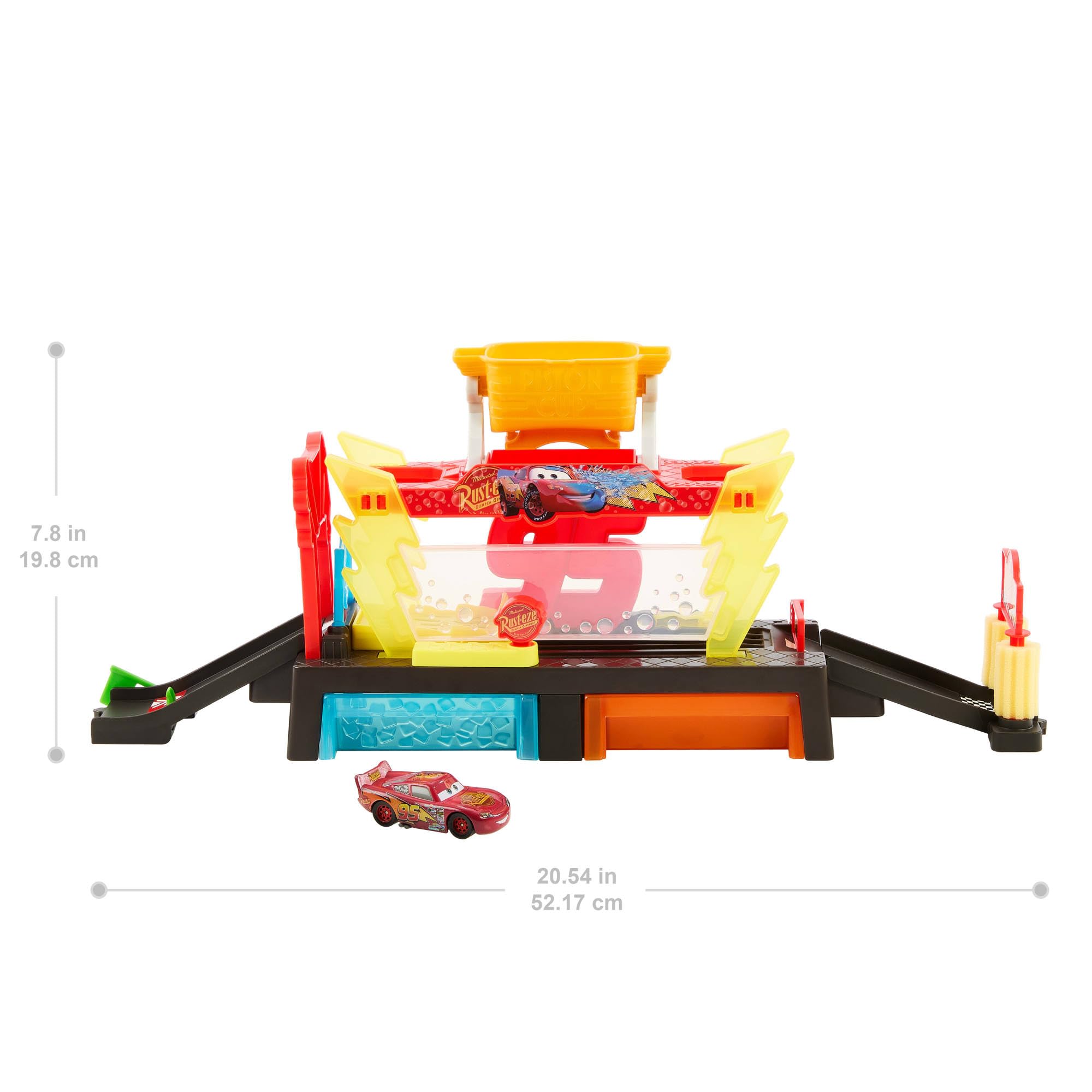 Disney and Pixar Cars Color Changers Race Ready Car Wash Playset - Interactive Vehicle Toy for Kids 4-8