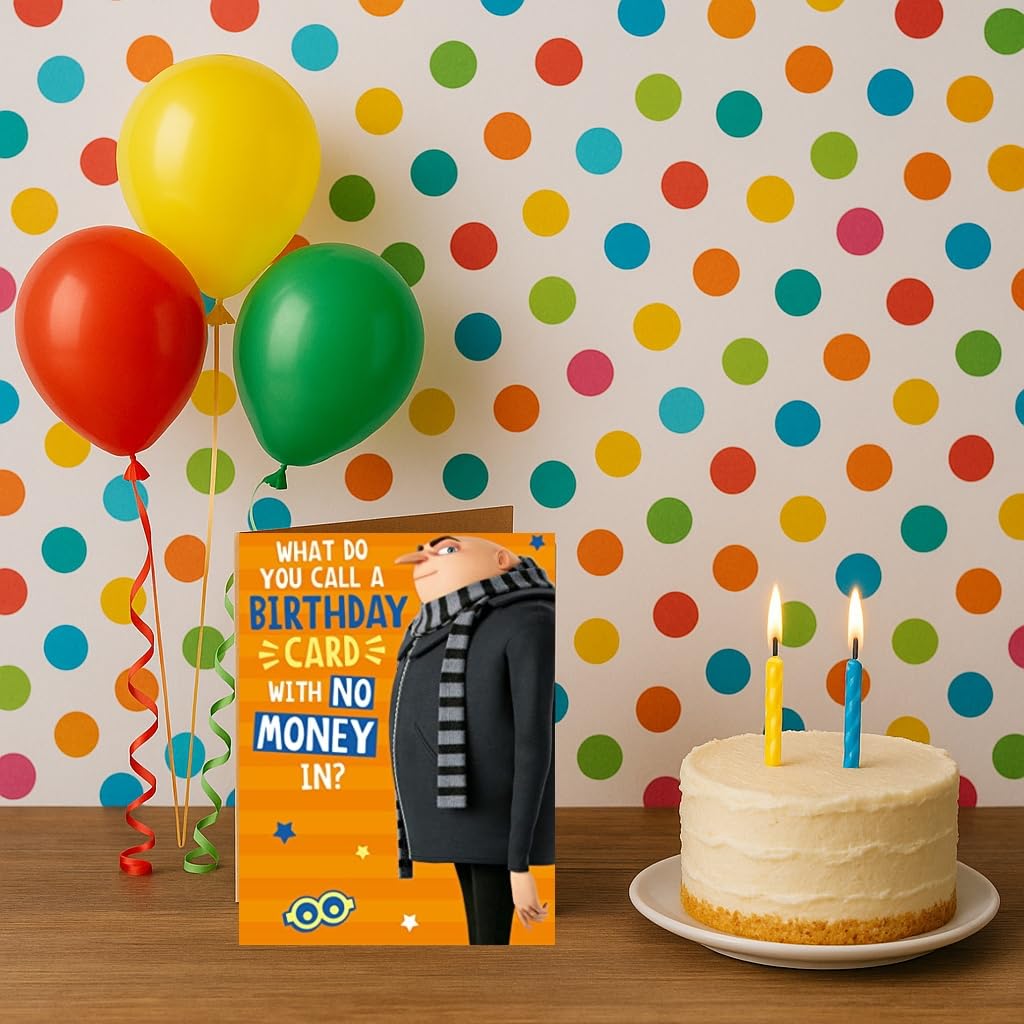 Danilo Promotions LTD Despicable Me Birthday Card | 5x7 Inches | Funny for Men/Male 3
