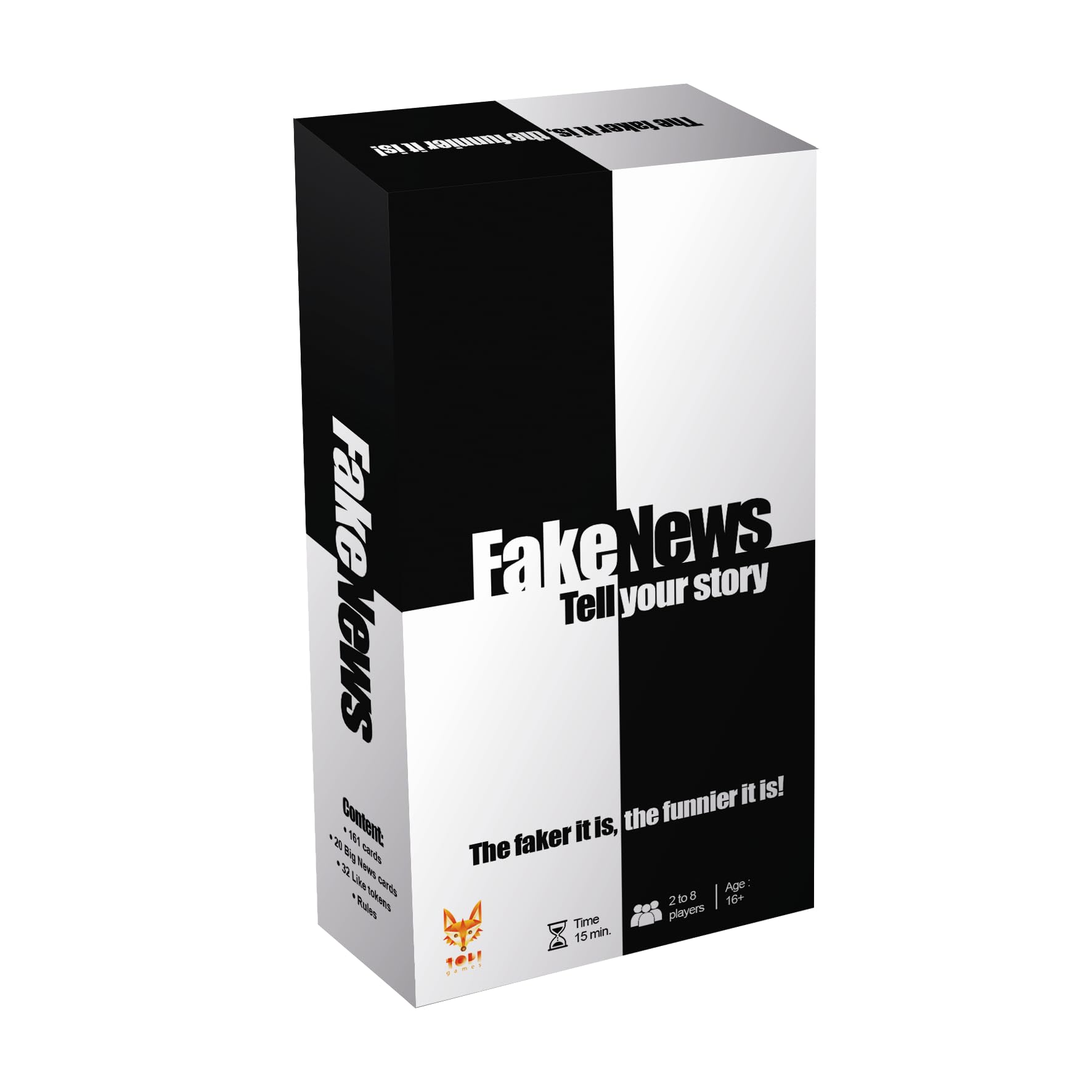 Topi Games Fake News Party Card Game - Creative Storytelling, Bluffing, Ages 16+