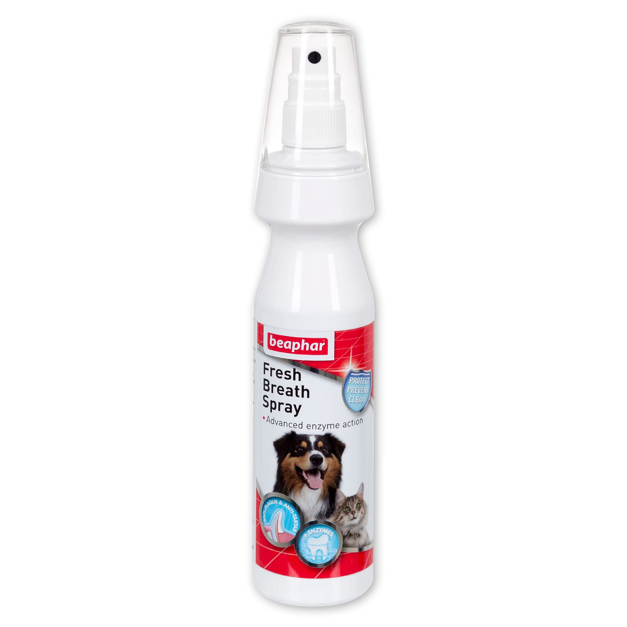 Beaphar Fresh Breath Anti-Plaque Spray with Enzymes & Peppermint Oil for Dogs & Cats | 150ml