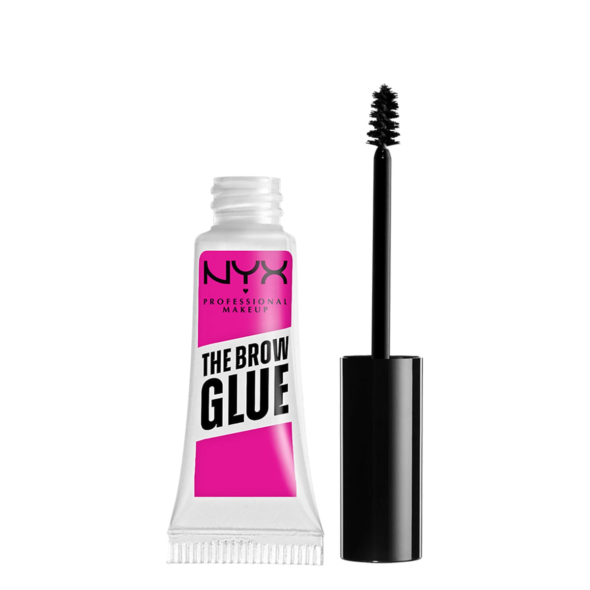 NYX PROFESSIONAL MAKEUP The Brow Glue - 24 Hour Extreme Hold Clear Brow Gel | Vegan Formula