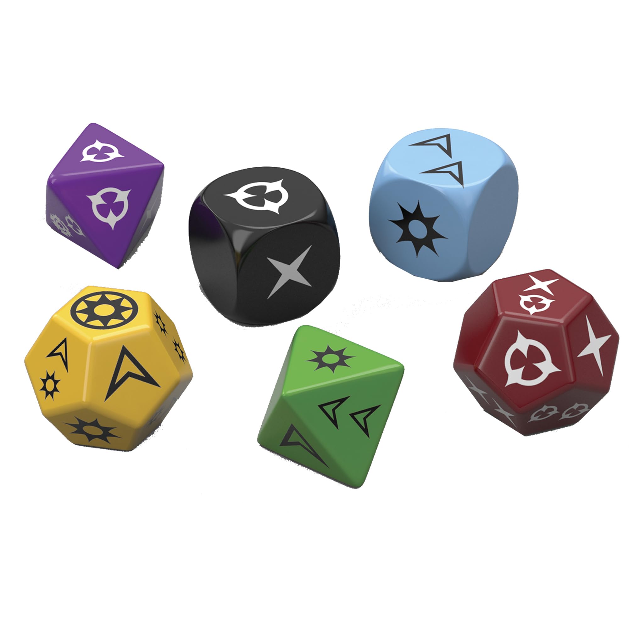 Edge Studio Genesys RPG Roleplaying Dice Pack - 14 Custom Dice | 16mm Size | Multicolor 2