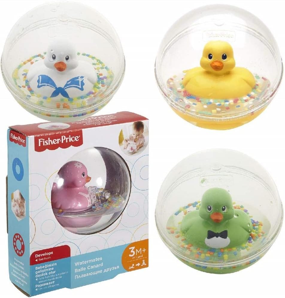 Fisher-Price Watermates Duck Ball - Floating Bath Toy for Babies & Toddlers 1