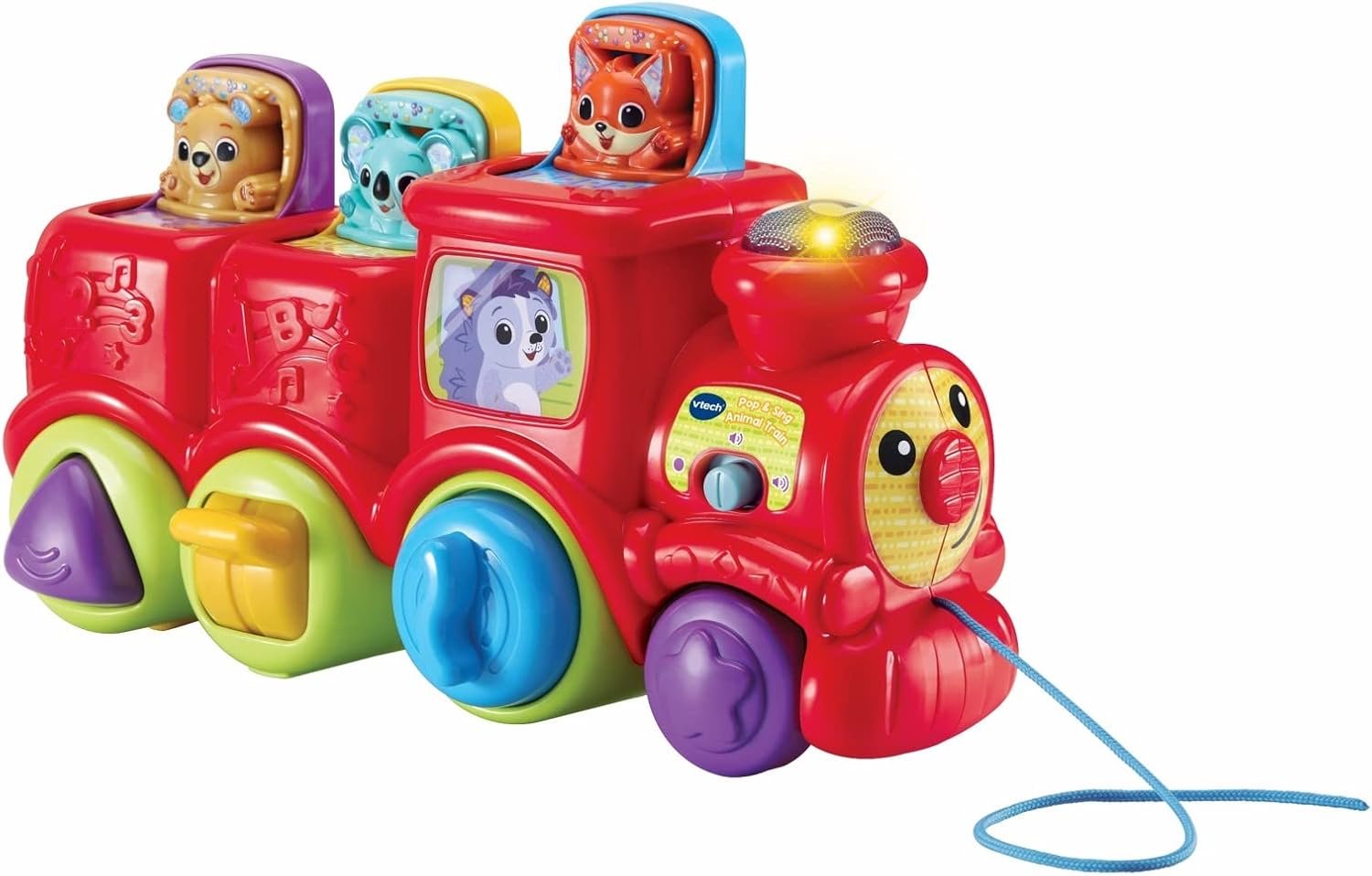 VTech Pop & Sing Animal Train - Interactive Musical Push & Pull Toy for Babies 6-36 Months 1