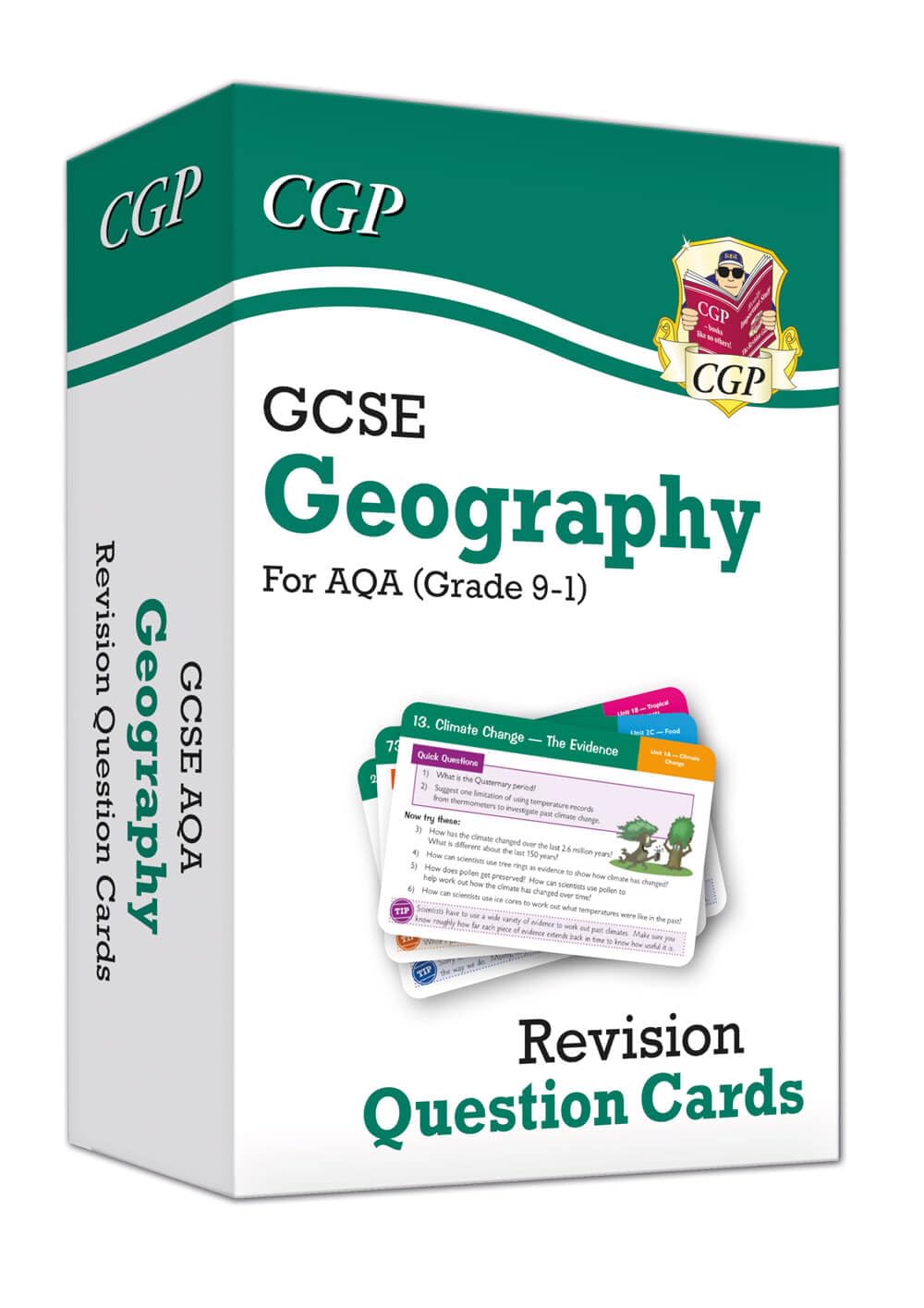 CGP GCSE Geography AQA Revision Question Cards - Grade 9-1 | 95 Cards | Ages 14-16