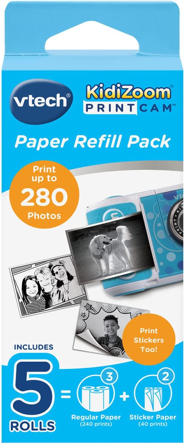 VTech KidiZoom PrintCam Thermal Printing Paper for Print Camera | Includes 4 Pap
