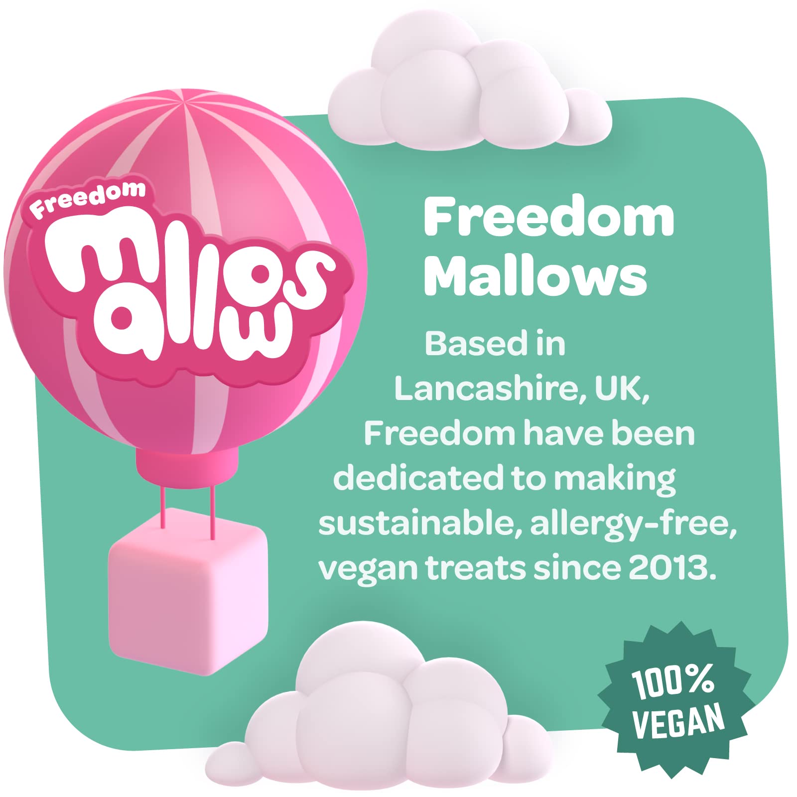 Freedom Confectionery - Vanilla Mini Pink & White Marshmallows 1kg Bag 4