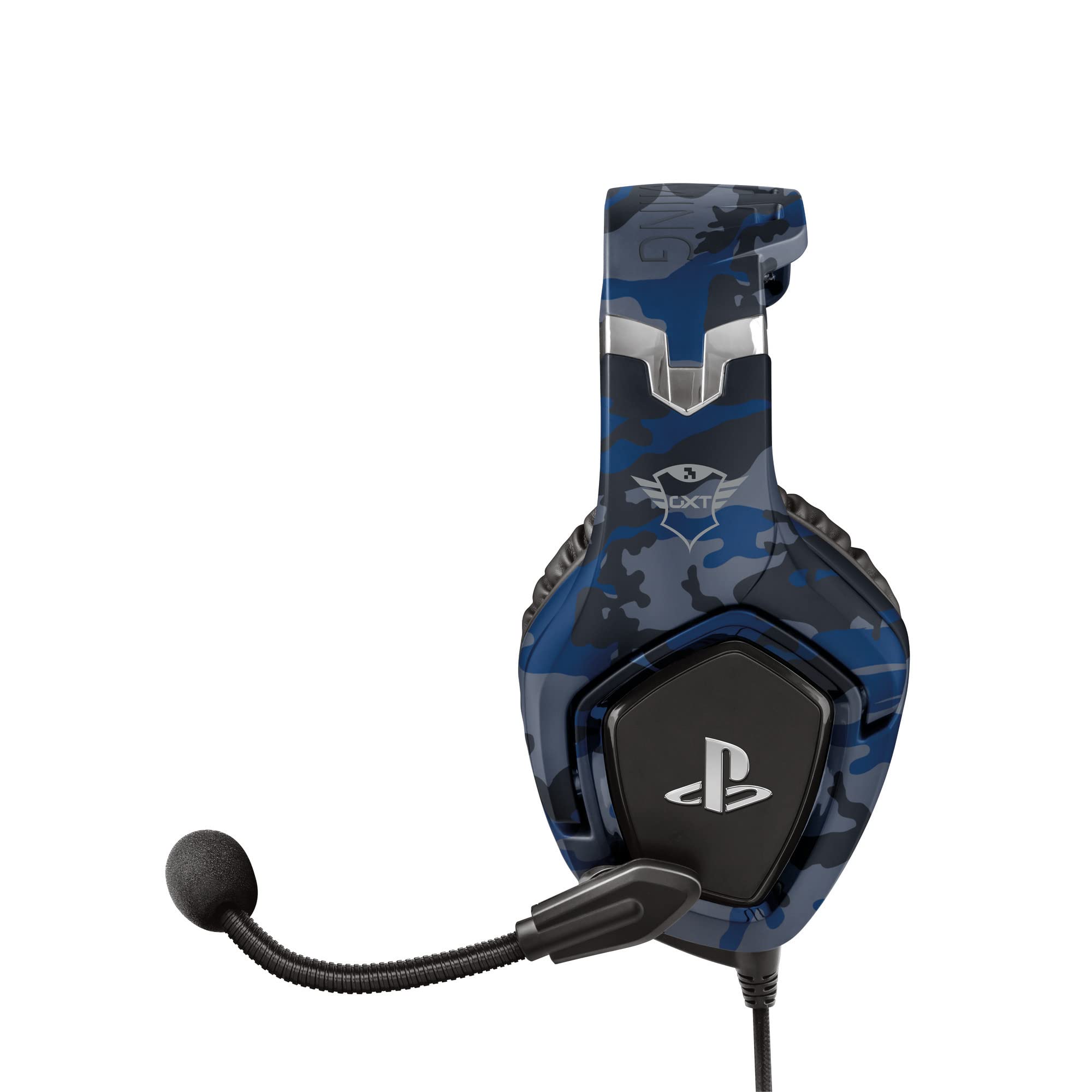 GXTrust GXT 488 Forze-B Gaming Headset - Officially Licensed for PS4/PS5 | 50mm Drivers | Blue 9