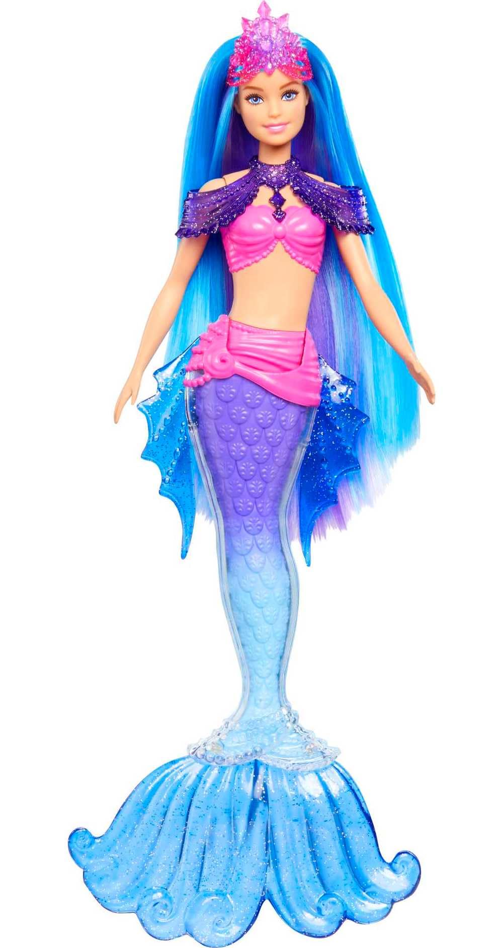 Barbie Mermaid Power Barbie “Malibu” Roberts Doll with Pet, Interchangeable Fins & Accessories | Age 3+