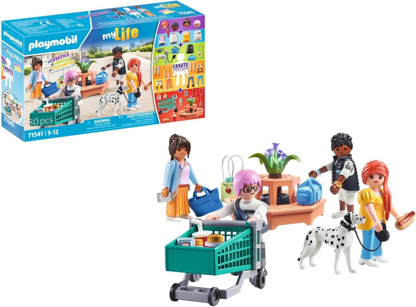 Playmobil MyFigures Shopping Playset - 80-Piece Fashion Fun for Ages 5+