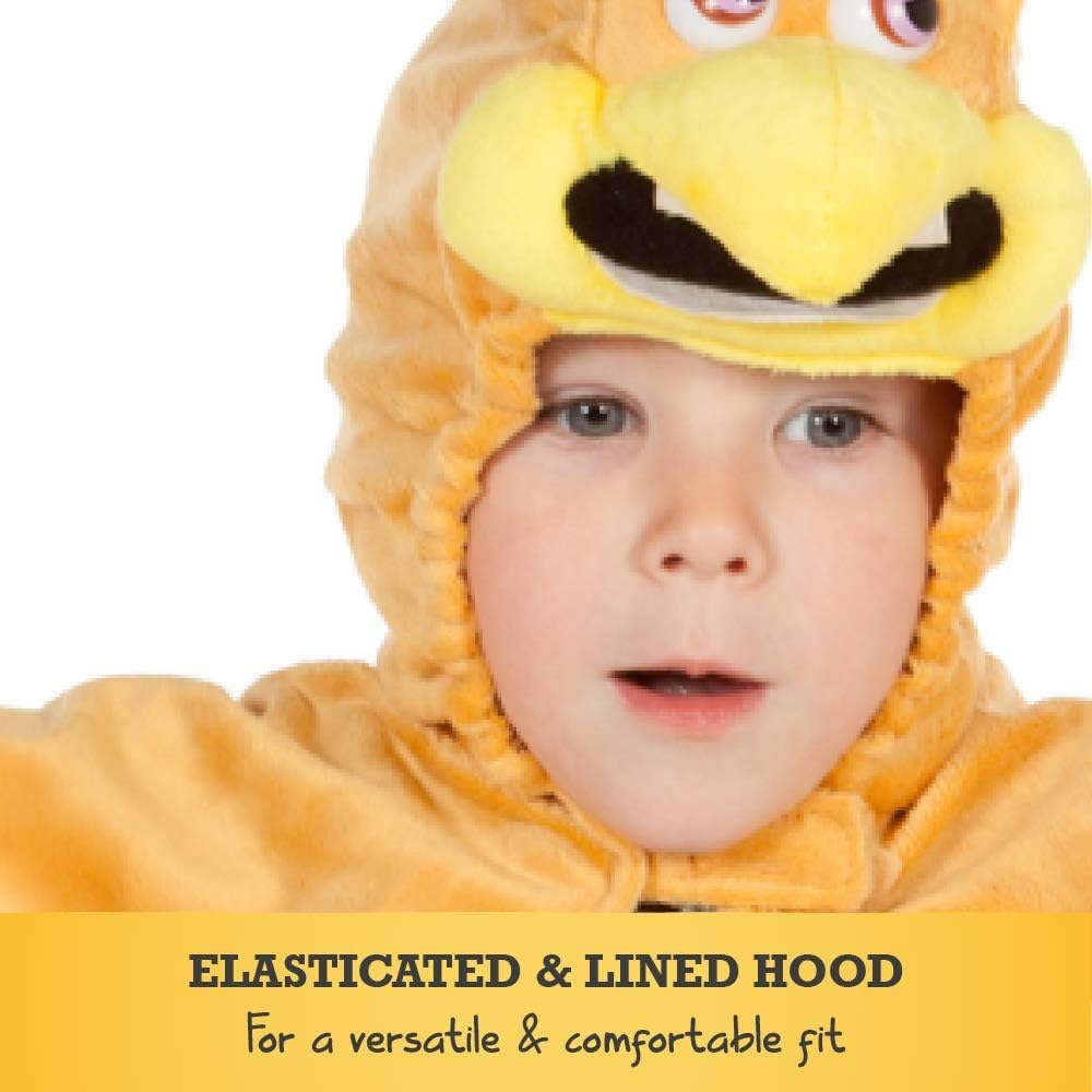 PRETEND TO BEE Chicken Cape Costume for Kids 3-7 Years - Velcro Fastening Hooded Dress Up Cape 16