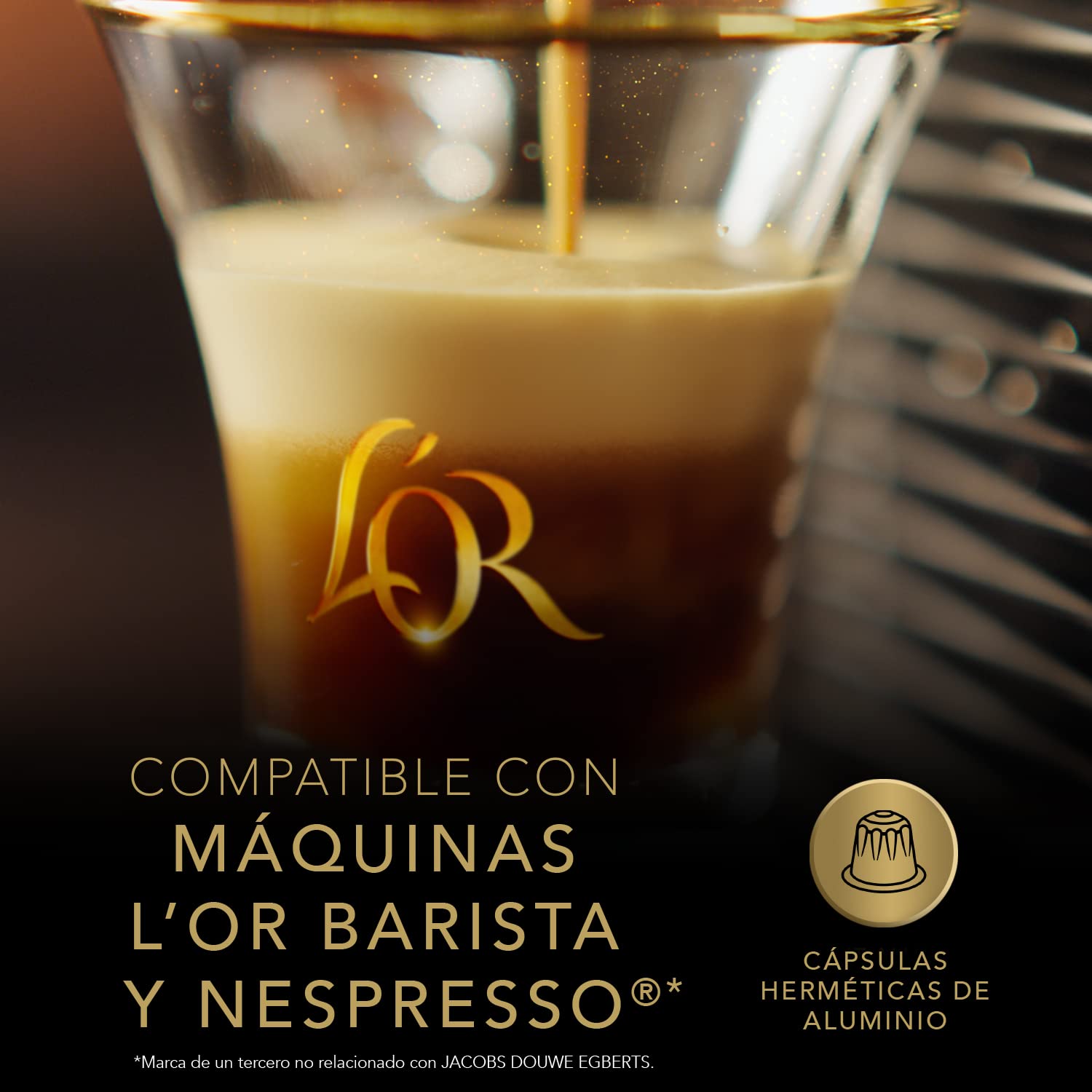 L'OR Espresso Ristretto Intensité 11 - 40 Aluminum Capsules for Nespresso 12
