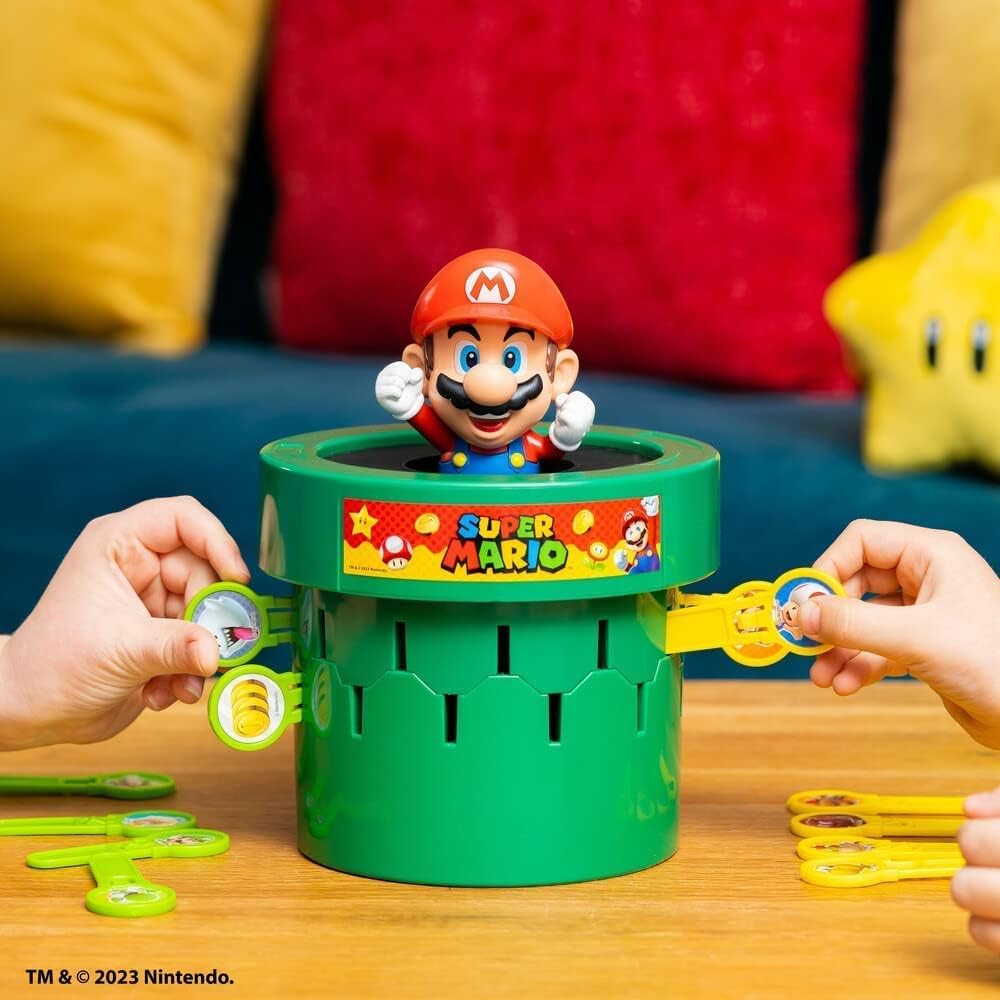 TOMY Pop Up Super Mario Family Board Game for Kids, 2-4 Players 6