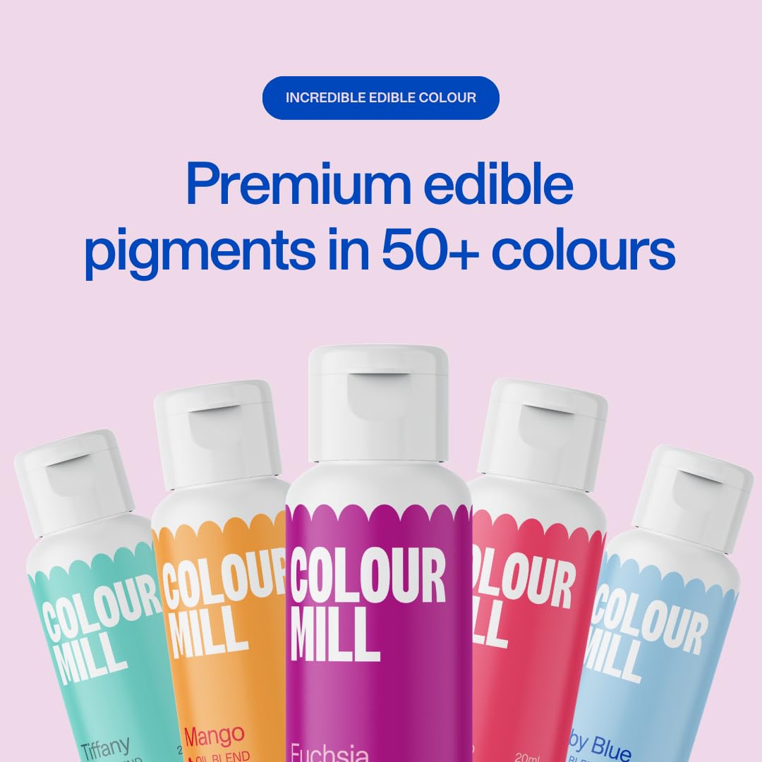 Colour Mill Oil Blend Food Colouring - Midnight | Oil-Based, High Concentration, 20ml 4