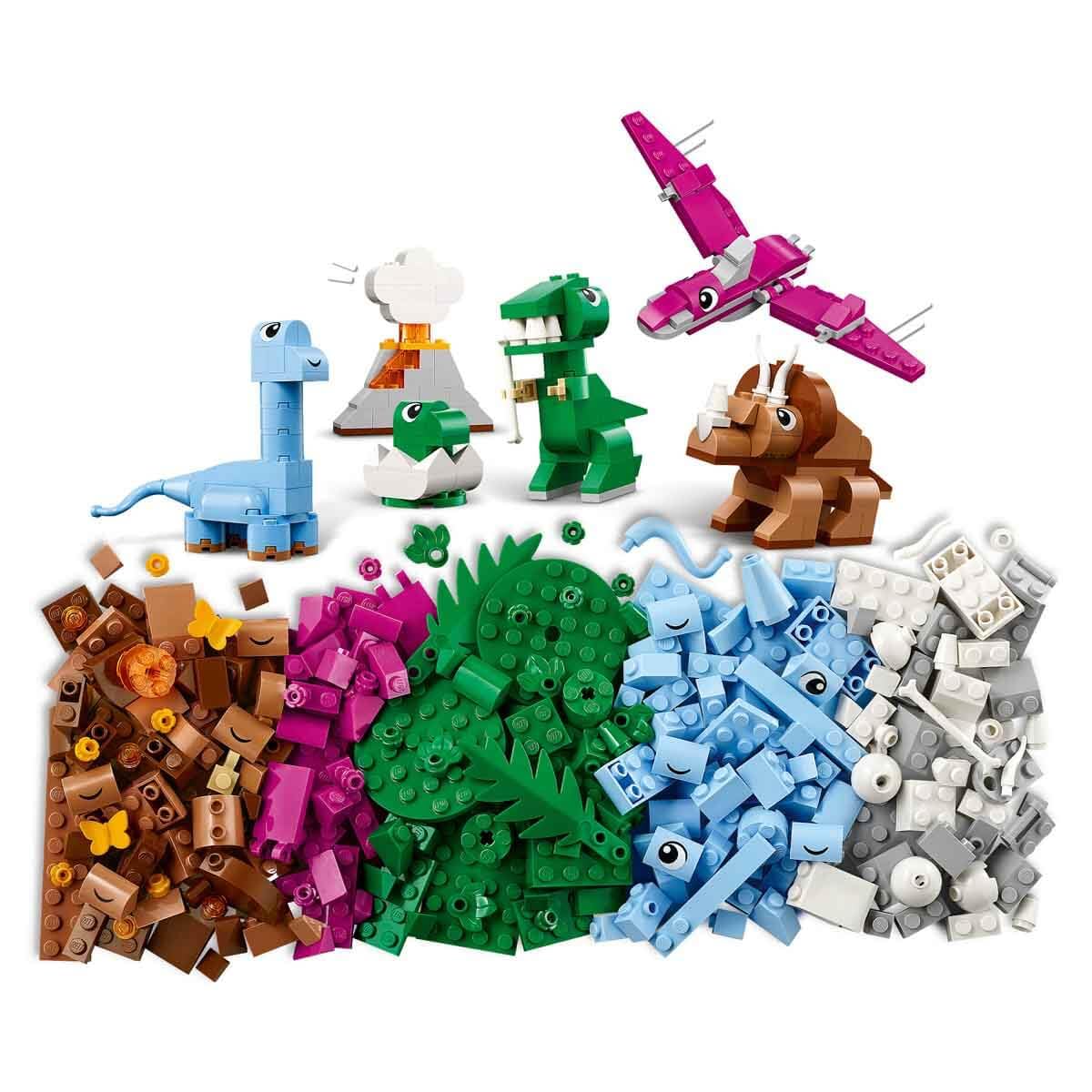 LEGO Classic Creative Dinosaurs Set 11041 - Build T. Rex & Triceratops | Ages 5+ 4