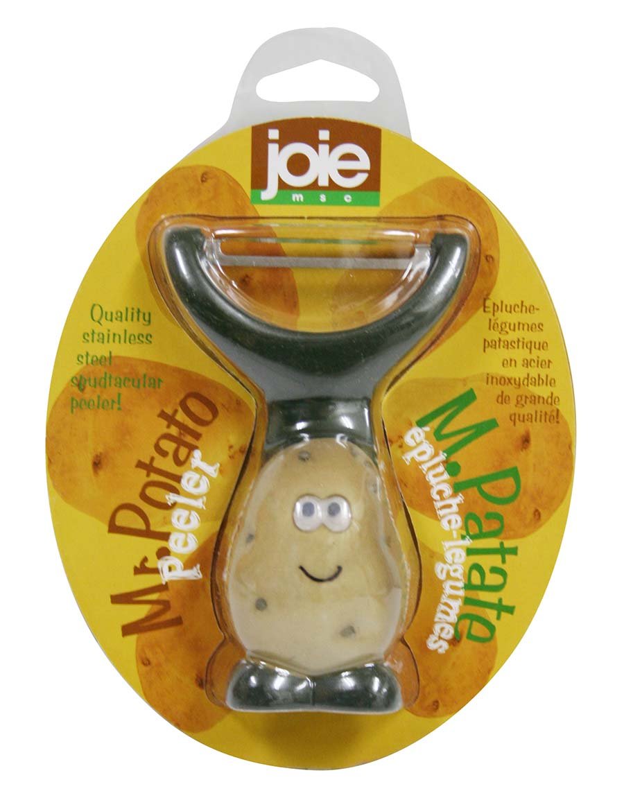 Joie Spud Dude Y Peeler - Ergonomic Grip | Stainless Steel Blade | Green 2