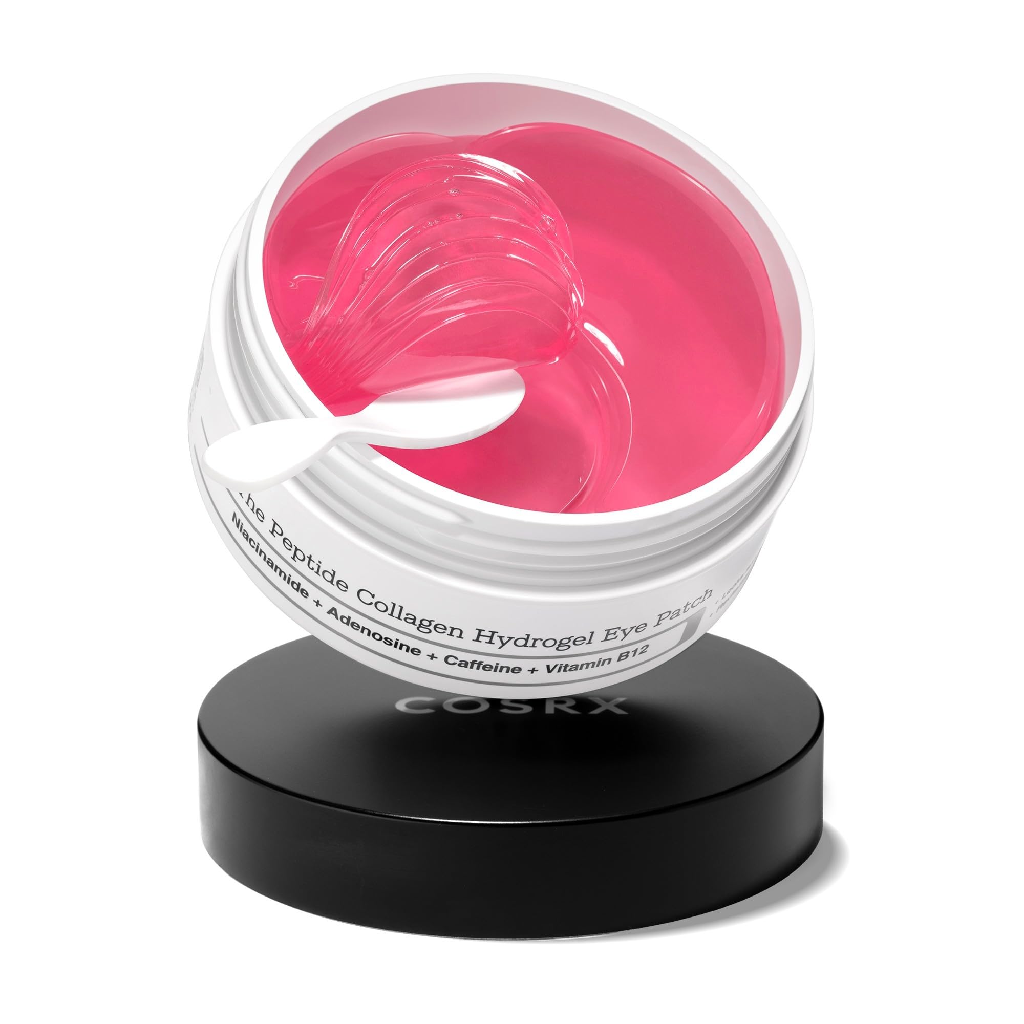 COSRX Pink Peptide Collagen Hydrogel Eye Patches - Reduces Puffiness & Fine Lines | 60 Count