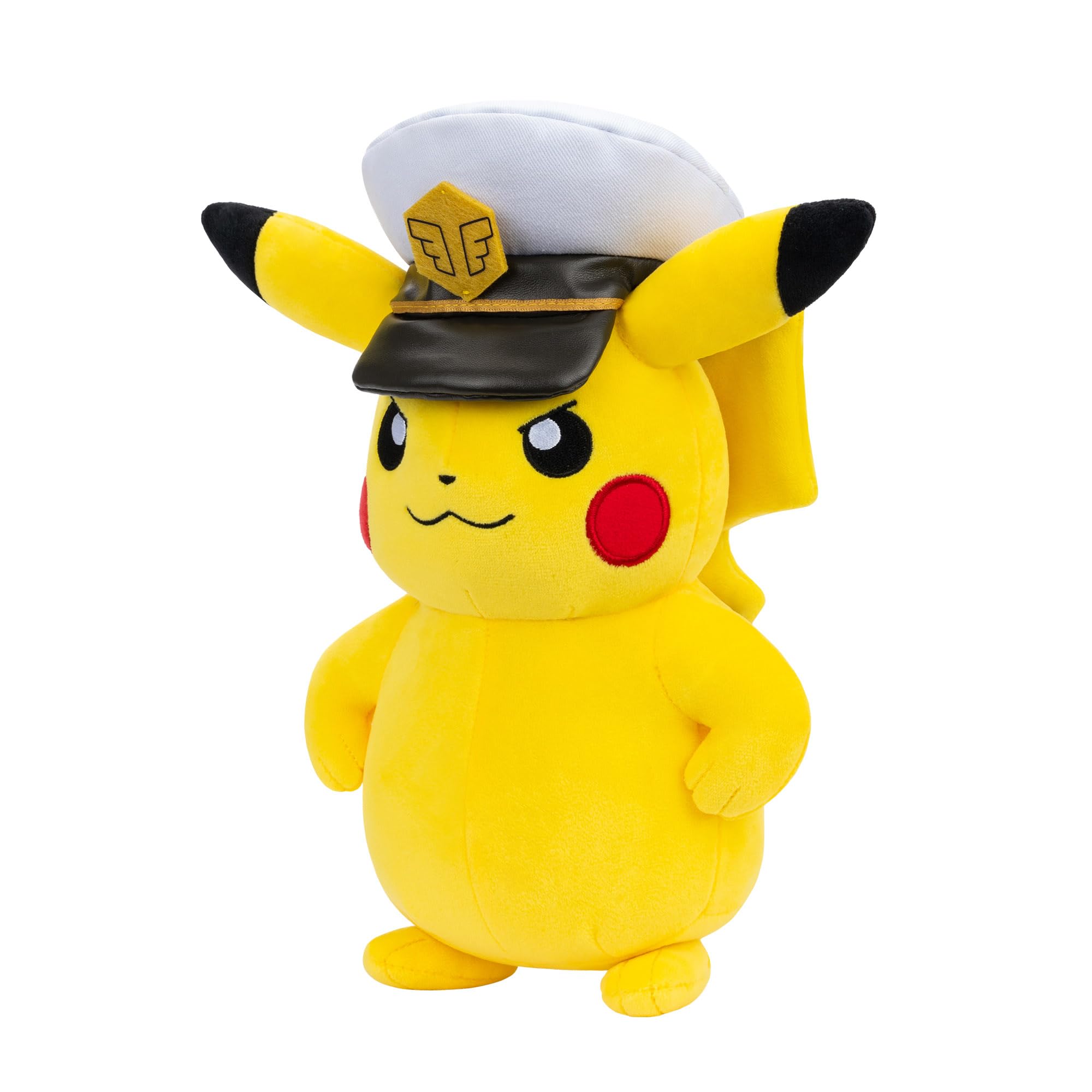 Pokémon Captain Pikachu Plush - 8-Inch Soft Polyester Stuffed Toy for Unisex Children 3