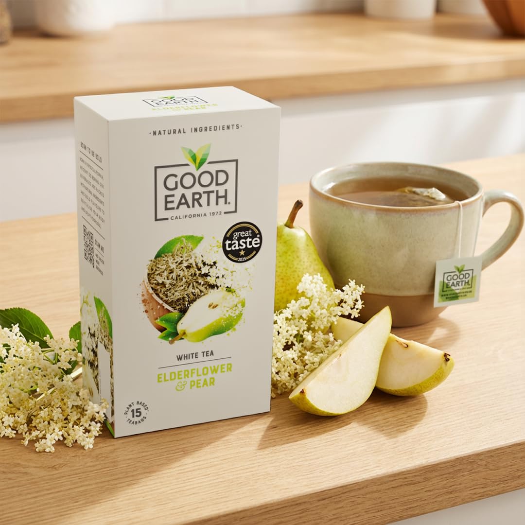 Good Earth Tea Co. Elderflower & Pear White Tea Bags - 15 Count 4