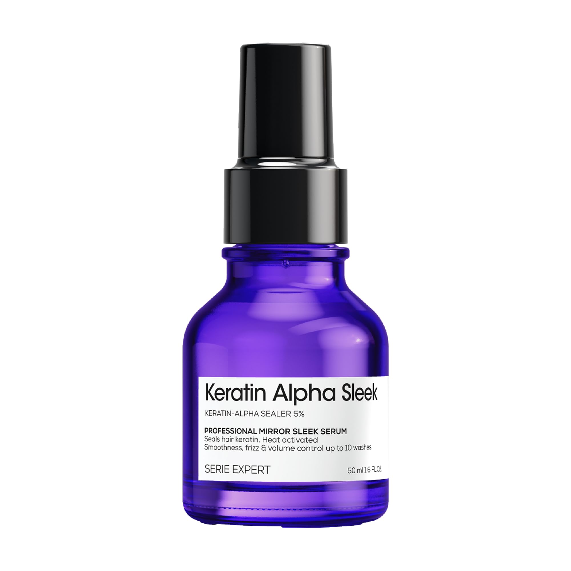 L'Oréal Professionnel Keratin Alpha Sleek Mirror Sleek Hair Serum - 50 ml | Heat Protection 230°C | Anti-Frizz 1