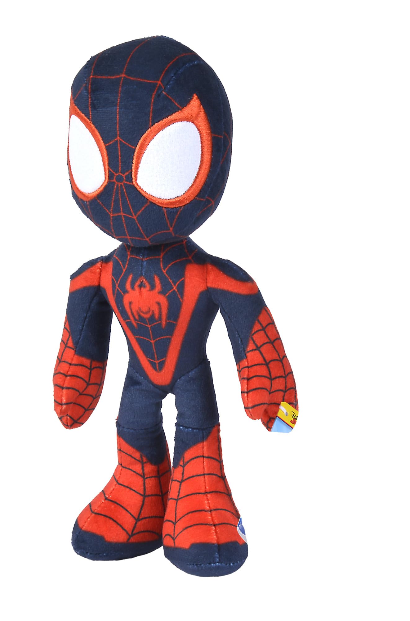 Disney 6315875812X12 25cm DAR Spiderverse Miles Morales Action Figure 25 cm Soft Toy with Glow in The Dark Eyes, One Size 4