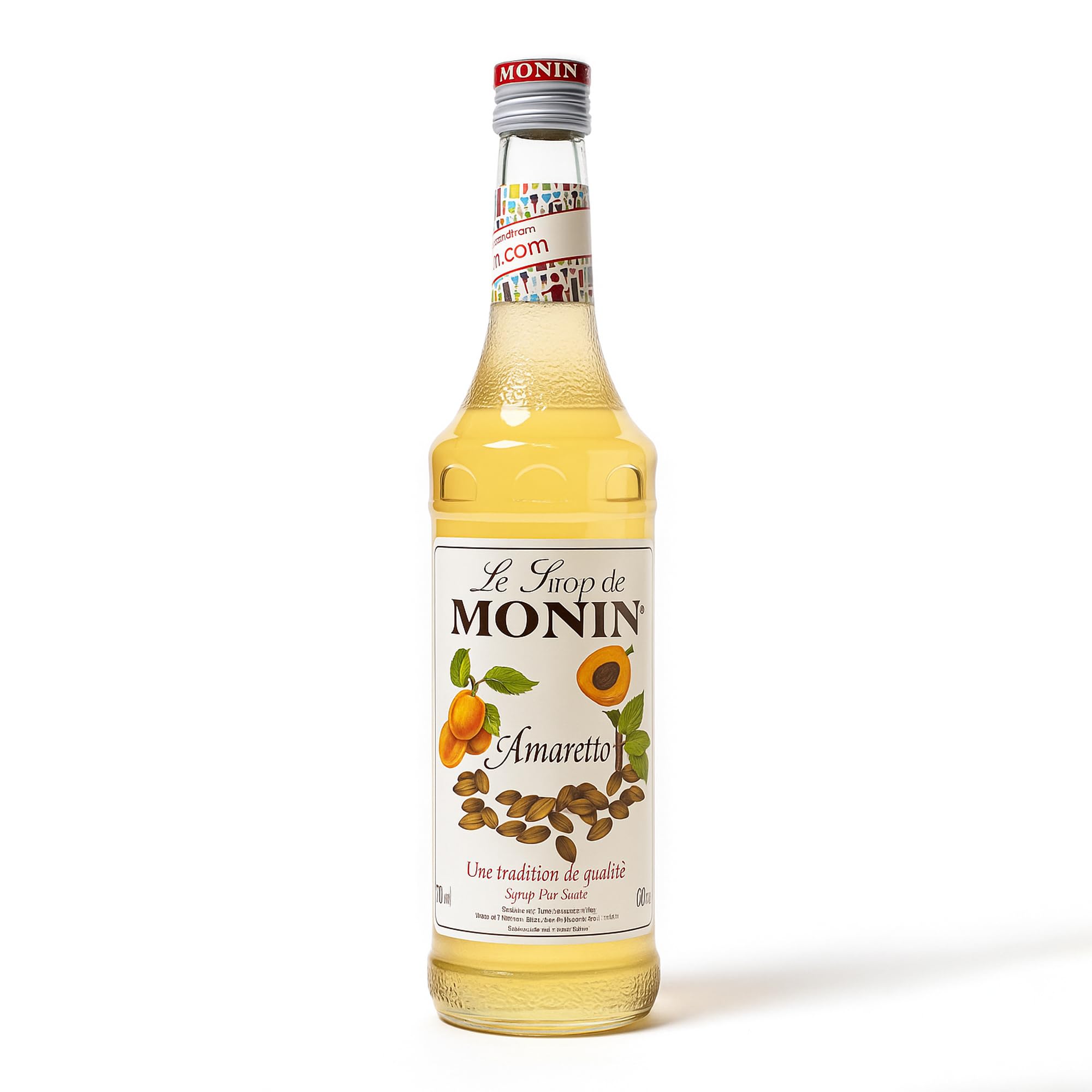 Monin Premium Amaretto Syrup - Alcohol-Free Flavor for Coffee & Cocktails | 700ml 1