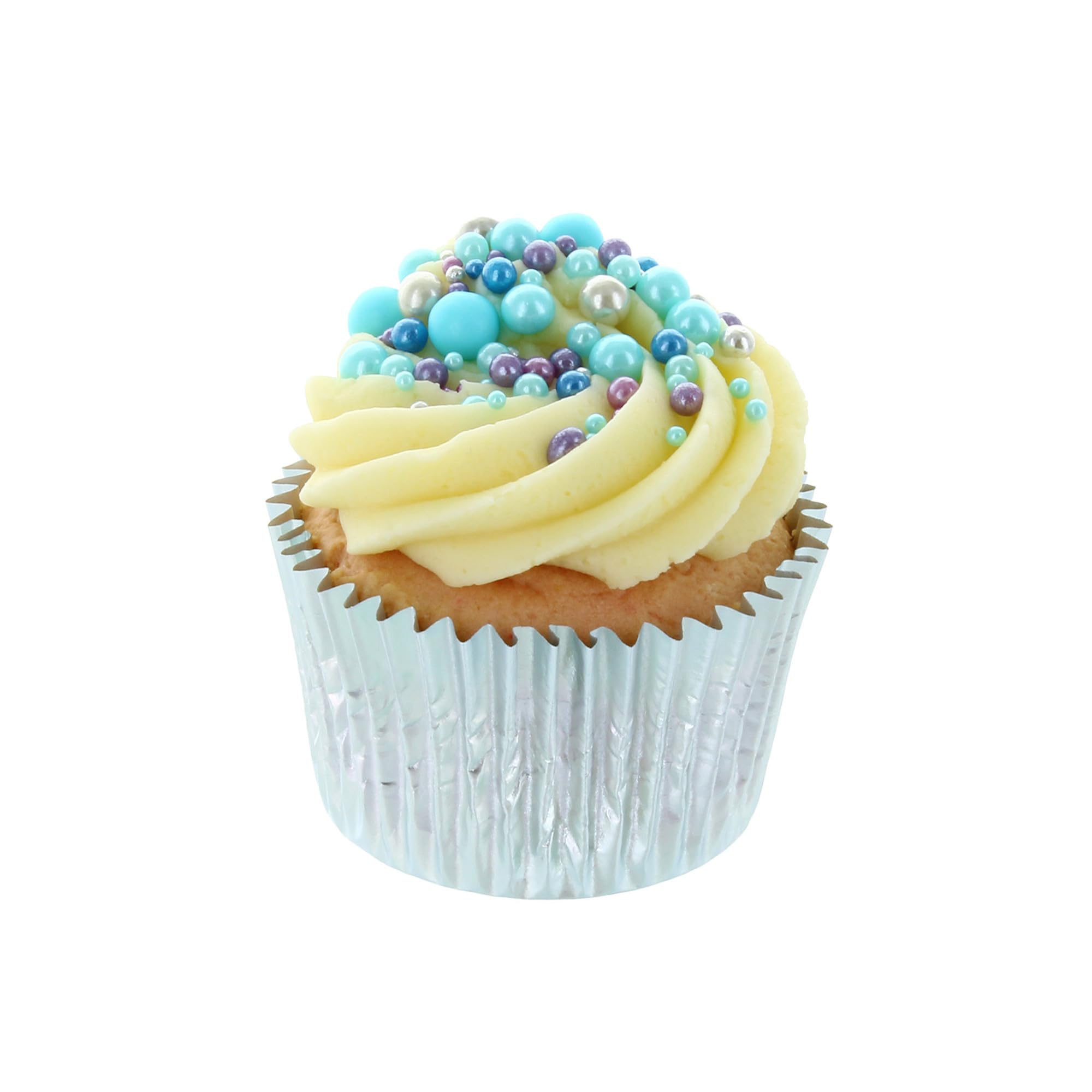 Baked with Love Aqua Pearl Sprinkles - Blue, Purple, Silver Mix | 100g Resealable Bottle 5
