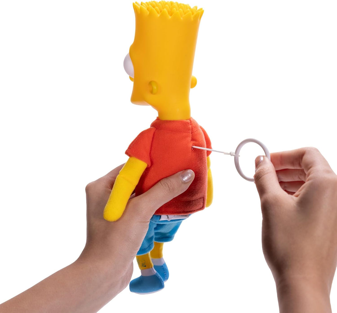 JAKKS Pacific The Simpsons Bart Simpson Plush Shelf Talker Collectible Figure (175614-PB)