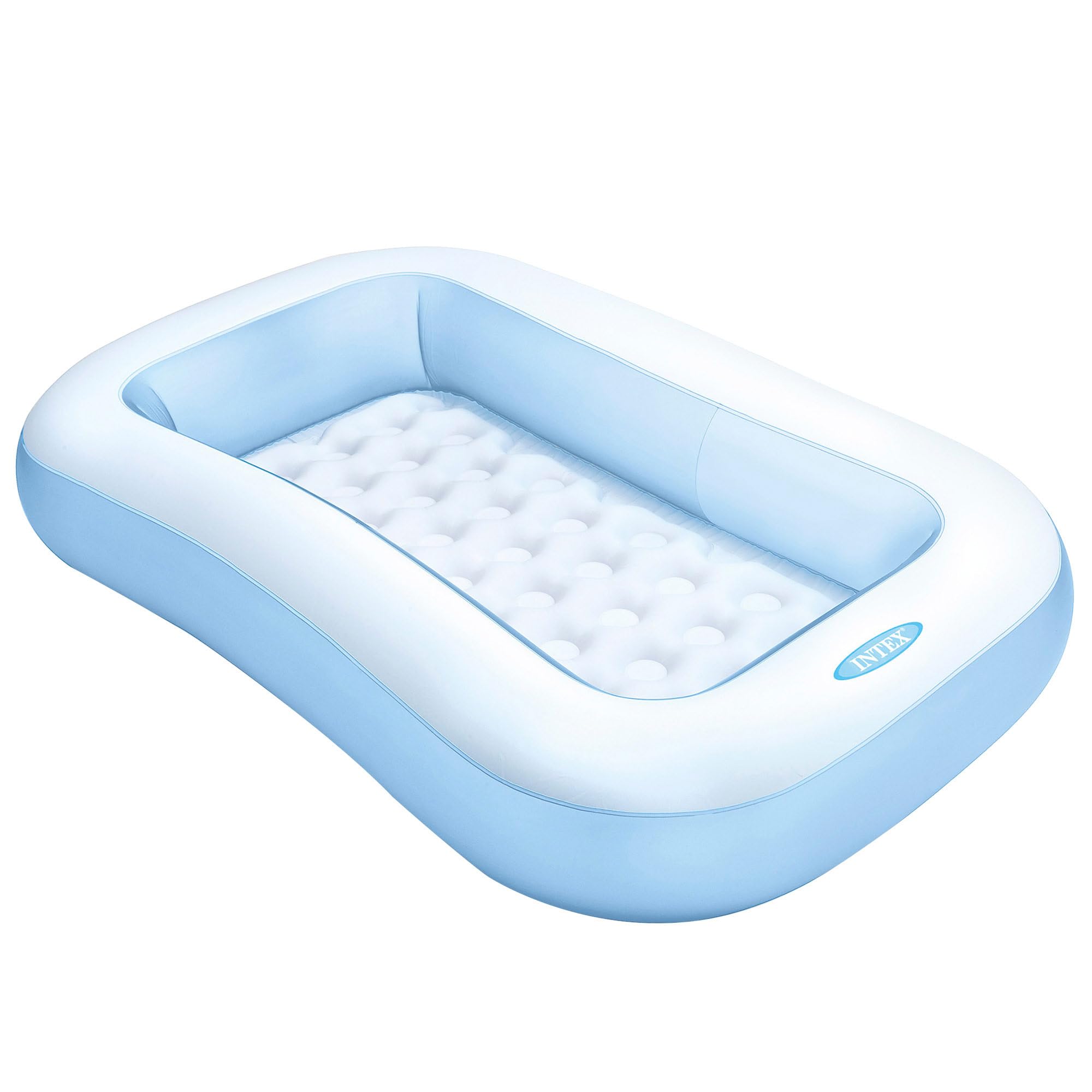 Intex Rectangular Baby Pool - Soft Inflatable Floor | 166cm Size | Blue 7