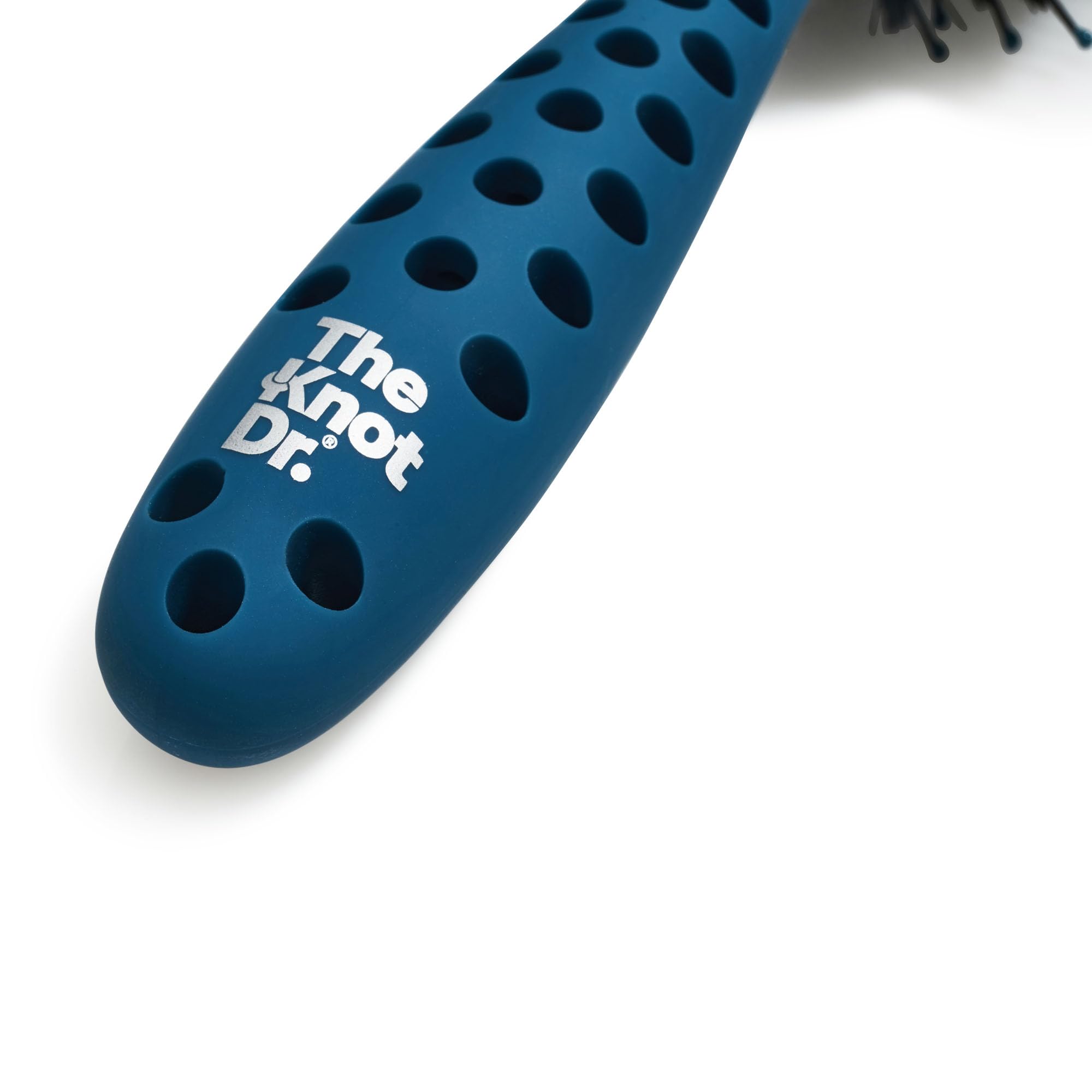 THE KNOT DR. Round Hair Brush - Thermal Barrel for Blow Drying | FLEXALIT Bristles | Blue 4