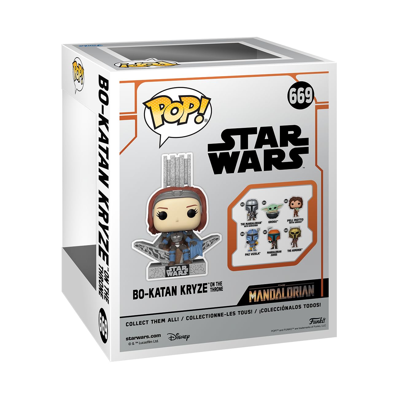 Funko Pop! Star Wars: The Mandalorian - Bo-Katan Kryze with Throne Deluxe Vinyl Figure 3