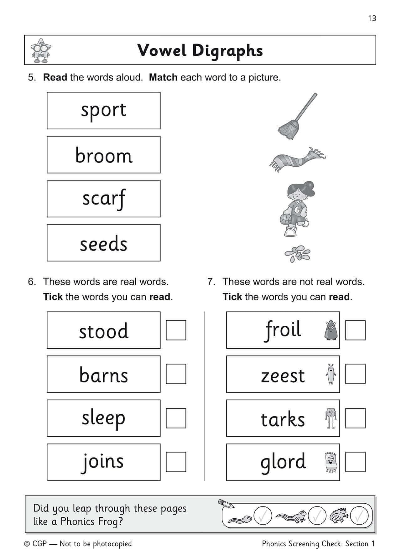 CGP KS1 English Phonics Buster - Year 1 Phonics Screening Check Study Aid | Paperback | 2018 3