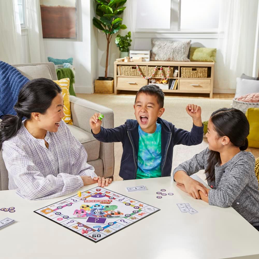 Monopoly Junior Board Game, 2-Sided Gameboard, 2 Games in 1 6