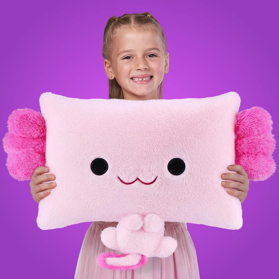 Pillow Peeps Axolotl Soft Doll - 14 inch Plush Toy | Ages 0+ 4