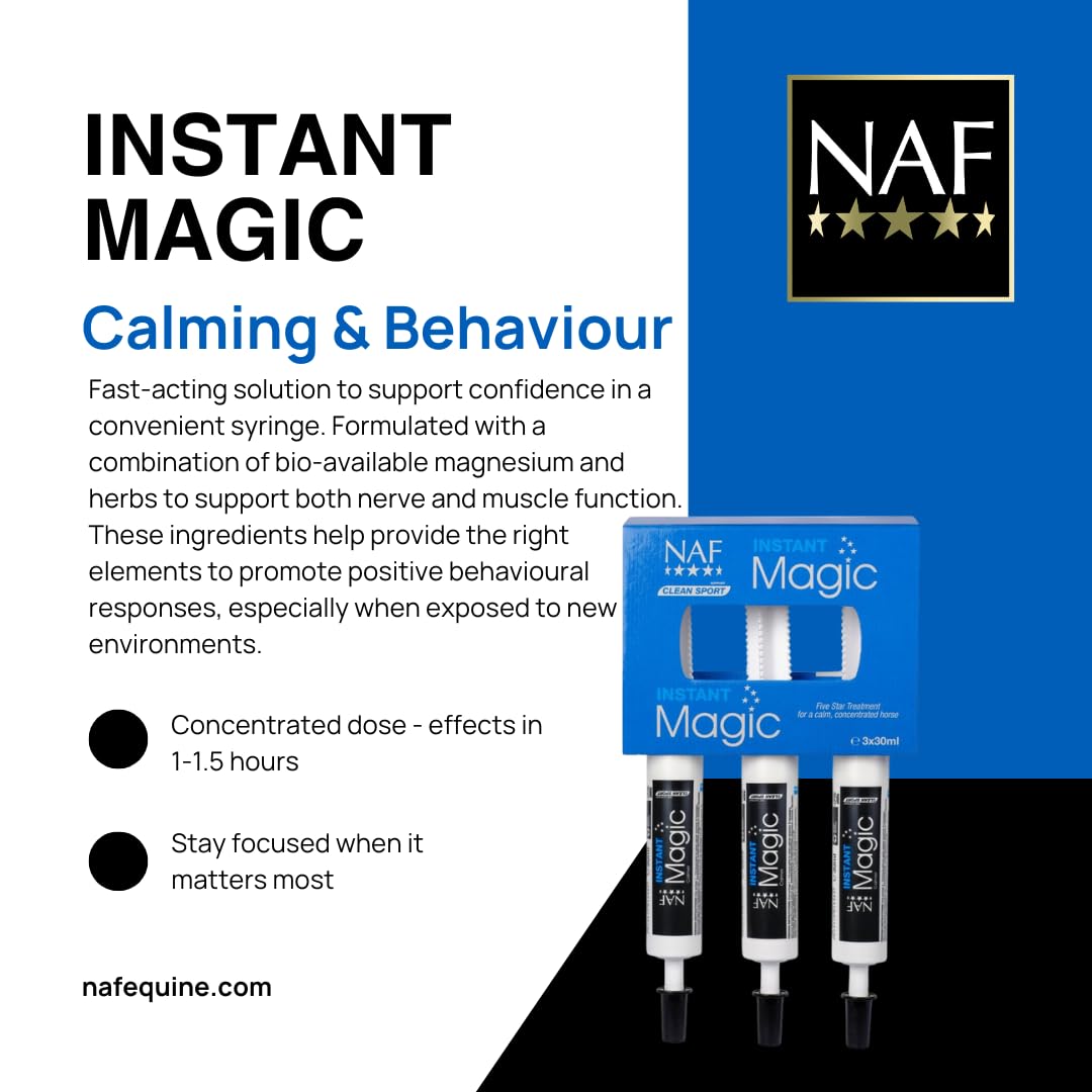 NAF Five Star Magic Liquid 1L - Magnesium-Based Calmer for Horses | Supports Nervous System