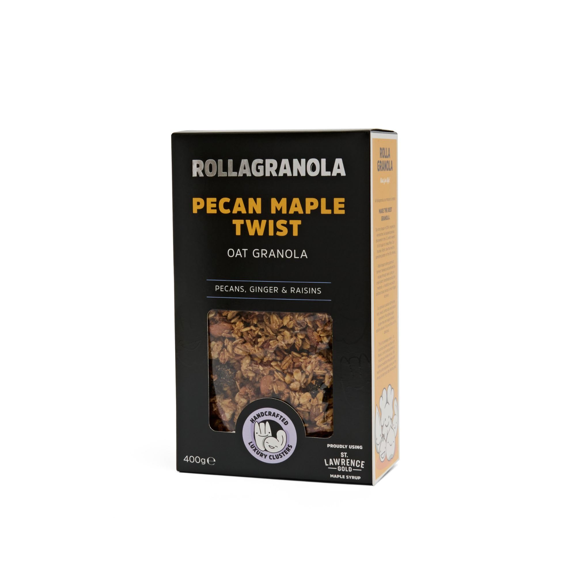 Rollagranola Pecan Maple Twist Oat Granola - 100% Natural, Refined Sugar-Free | 400g