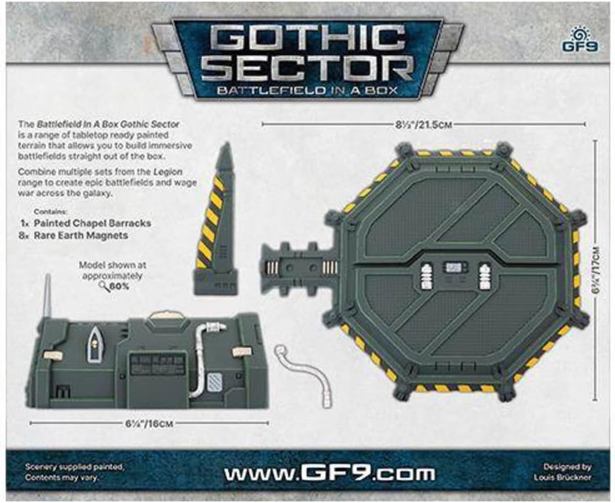 Gale Force Nine Gothic Sector Legion Chapel Barracks Pre-Painted Terrain 2