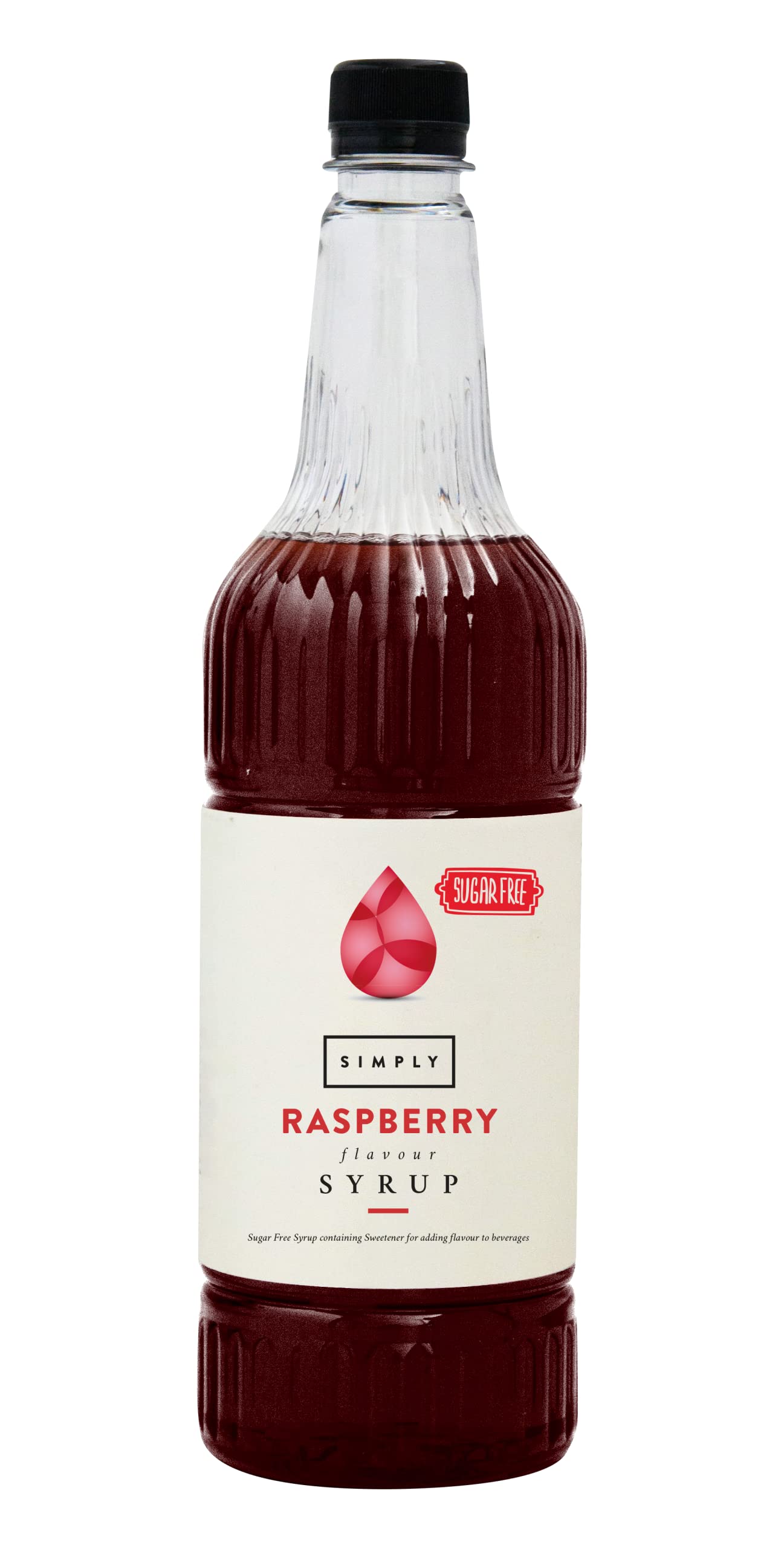 Simply Sugar Free Raspberry Syrup - Low Calorie, Vegan, Nut Free | 1 Litre 1