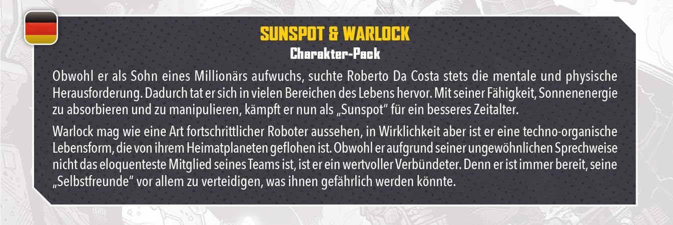 Atomic Mass Games Marvel: Crisis Protocol Sunspot & Warlock Character Pack (CP153) 10