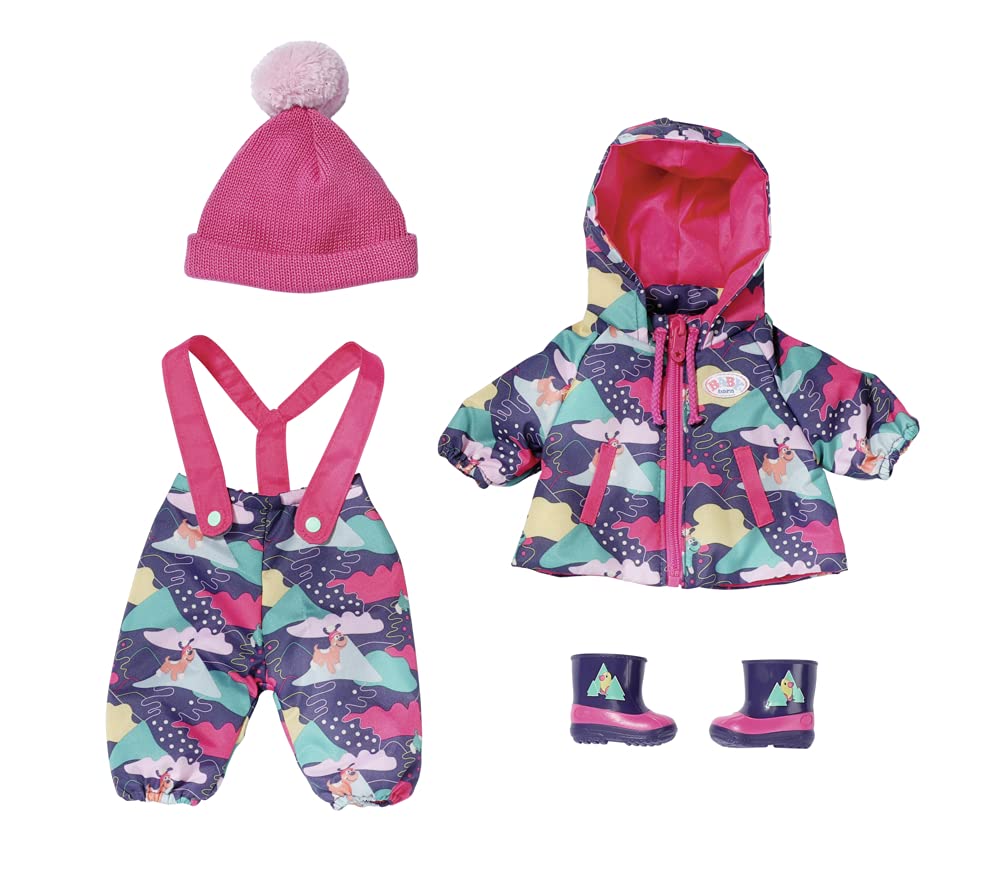 BABY Born Deluxe Snowsuit 43 cm - Winter Outfit with Hat & Boots for Dolls