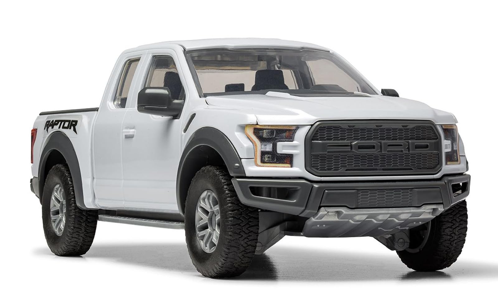 Airfix QUICKBUILD Ford F-150 Raptor Grey Model Car Kit - Snap-Together Building Set for Kids & Adults 8