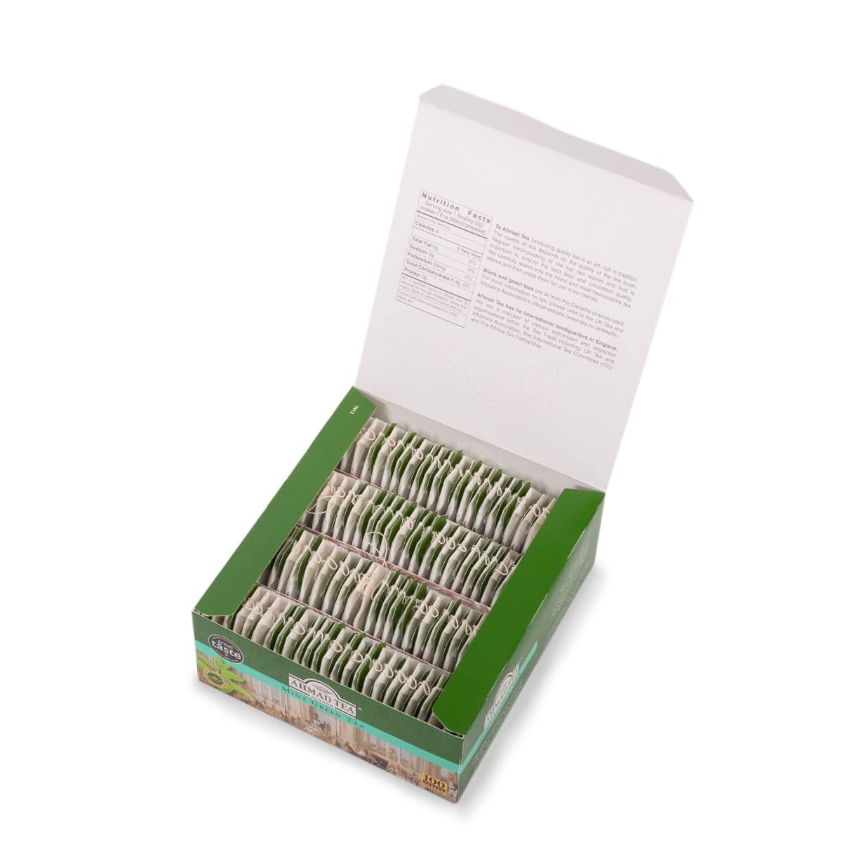 Ahmad Tea Mint Green Tea - Refreshing Blend with Mint | 100 Teabags | 276g 2