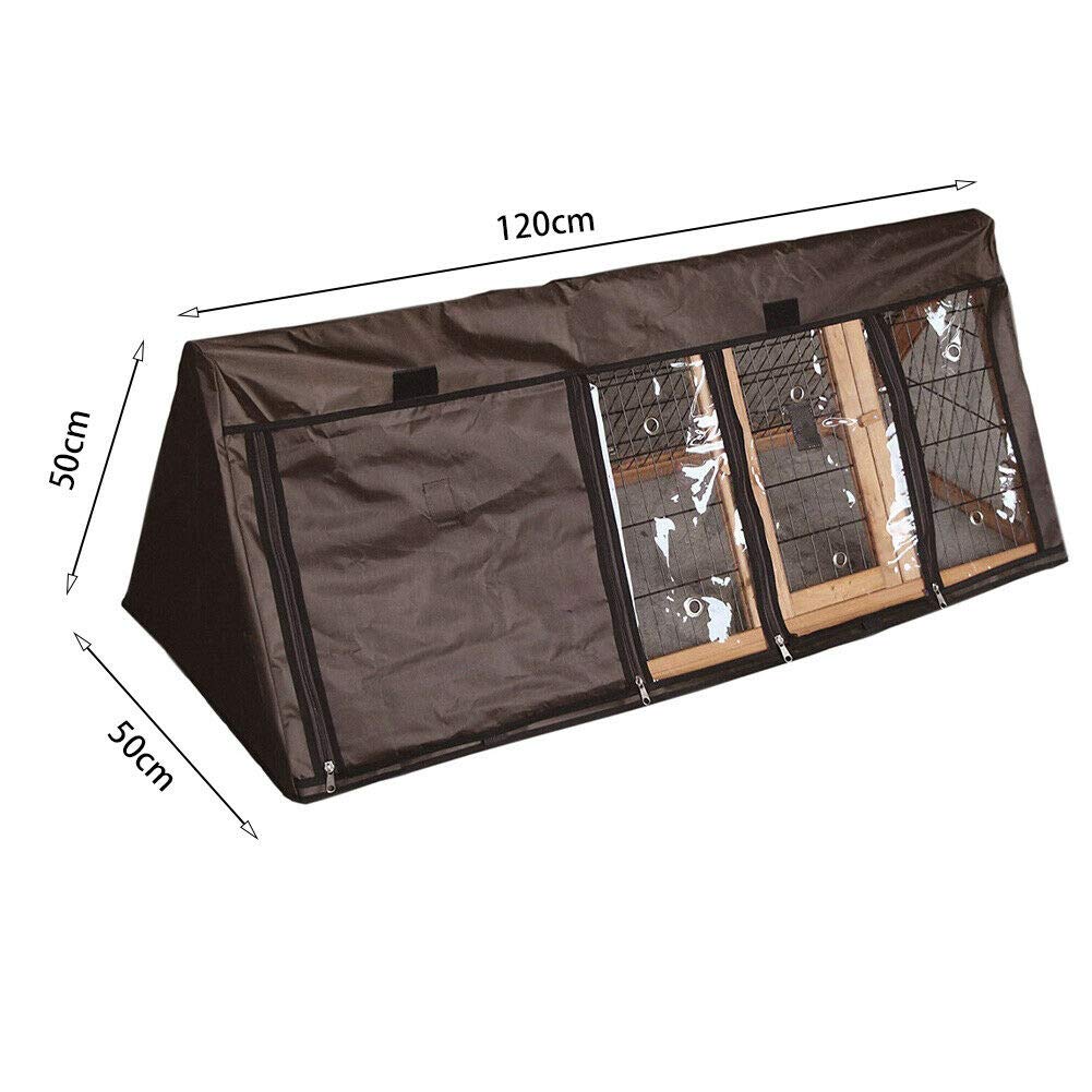 BUNNY BUSINESS Apex Rabbit/Guinea Pig Run Protective Cover | Weather Resistant Fabric | 118cm L x 50cm W x 46cm H