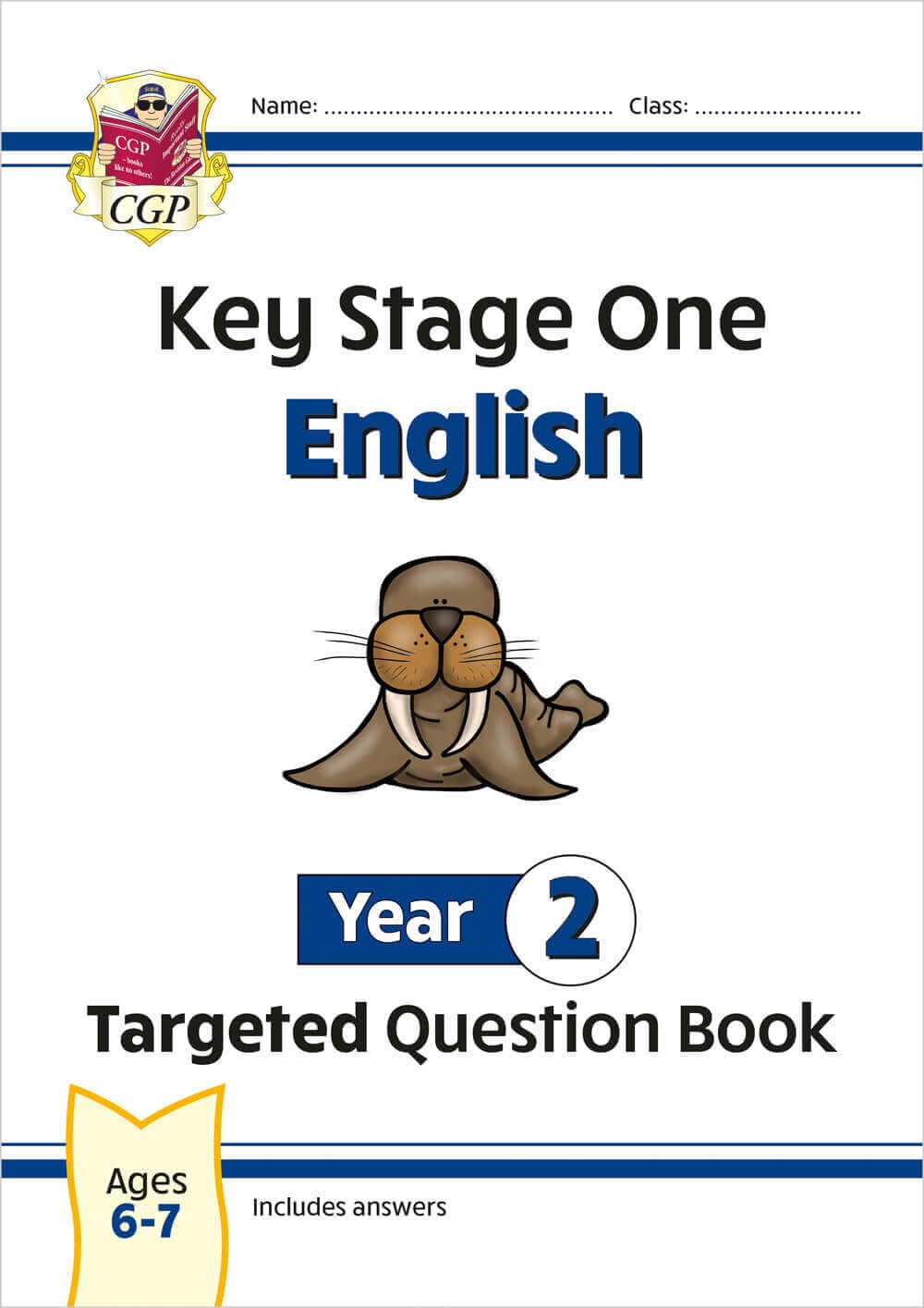 CGP Books KS1 English Year 2 Targeted Question Book - Ages 6-7 | 96 Pages | Paperback