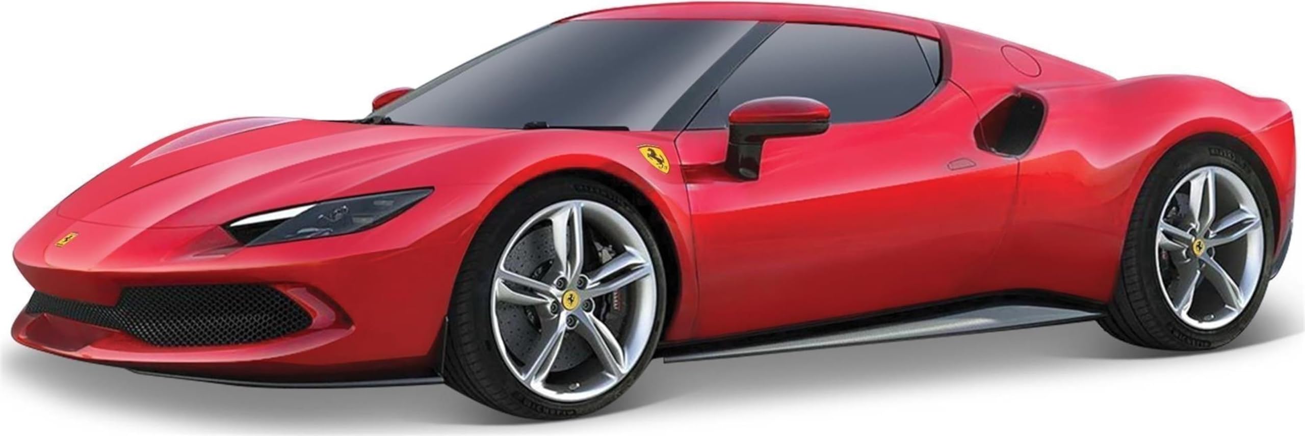 Bburago Ferrari 296 GTB R&P Model Car - 1:43 Scale Die-Cast Metal | White | Ages 3+