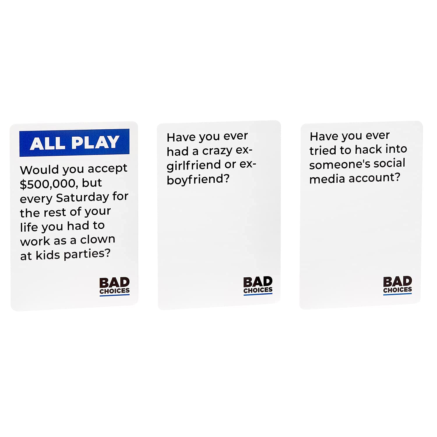 BAD CHOICES Party Game + After Dark Edition Set - Hilarious Adult Card Game 6