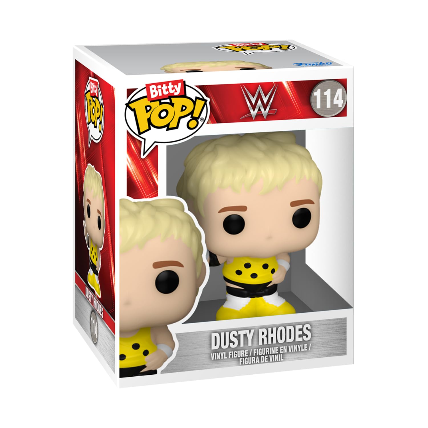 Funko Bitty POP! WWE 4-Pack: Dusty Rhodes, Jerry Lawler, Ric Flair + Mystery Figure 4