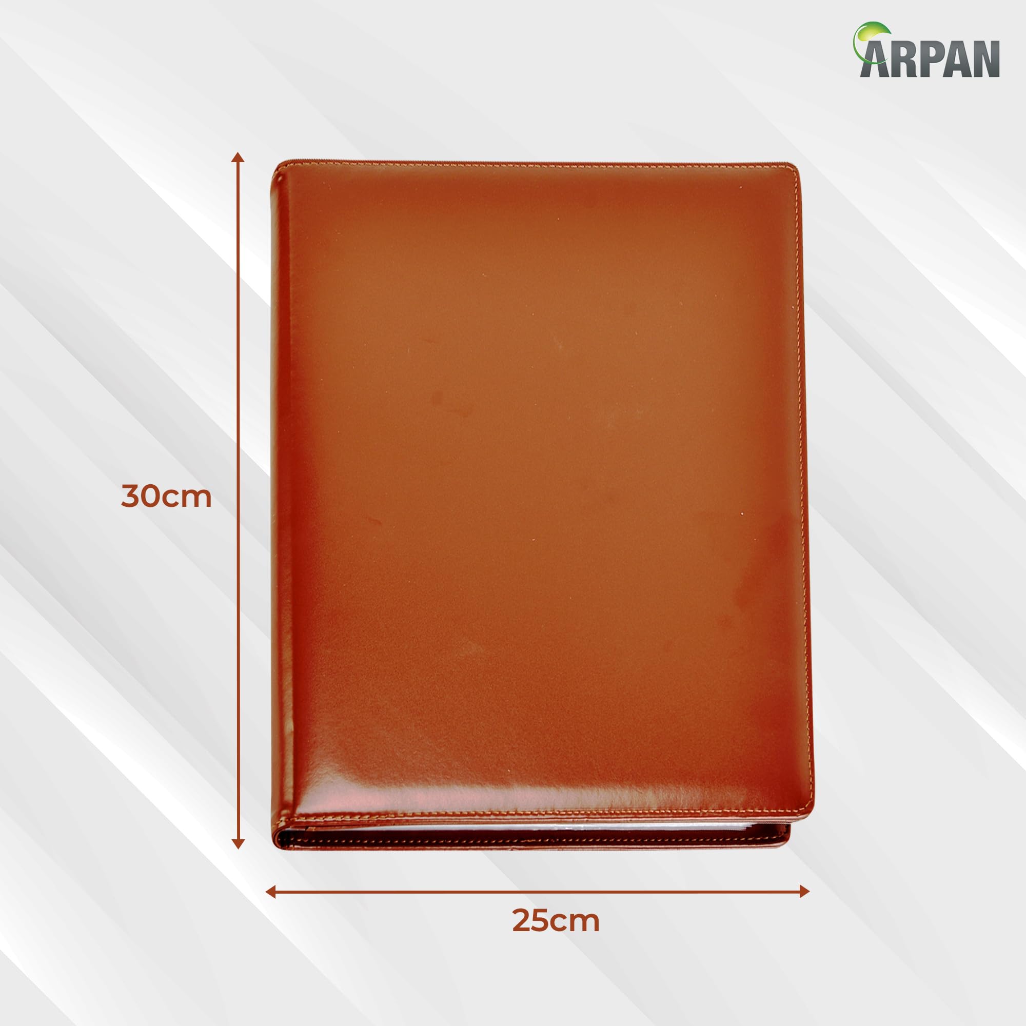 ARPAN A4 Brown Professional Display Presentation Book | 48 Pockets (96 Views) | PU Material